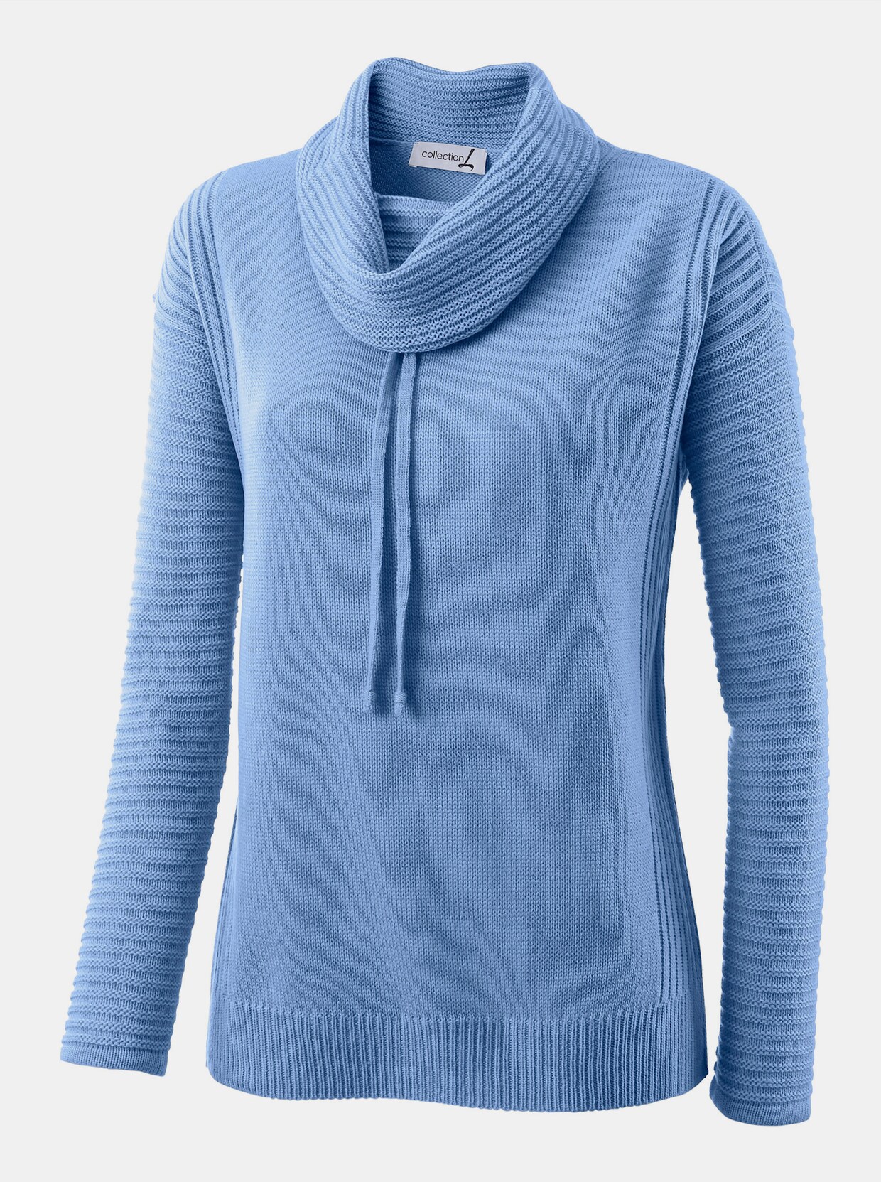 pull à col roulé - bleu