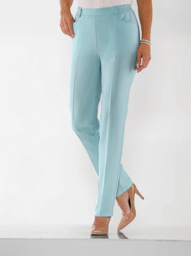 Broek met persplooien - mint