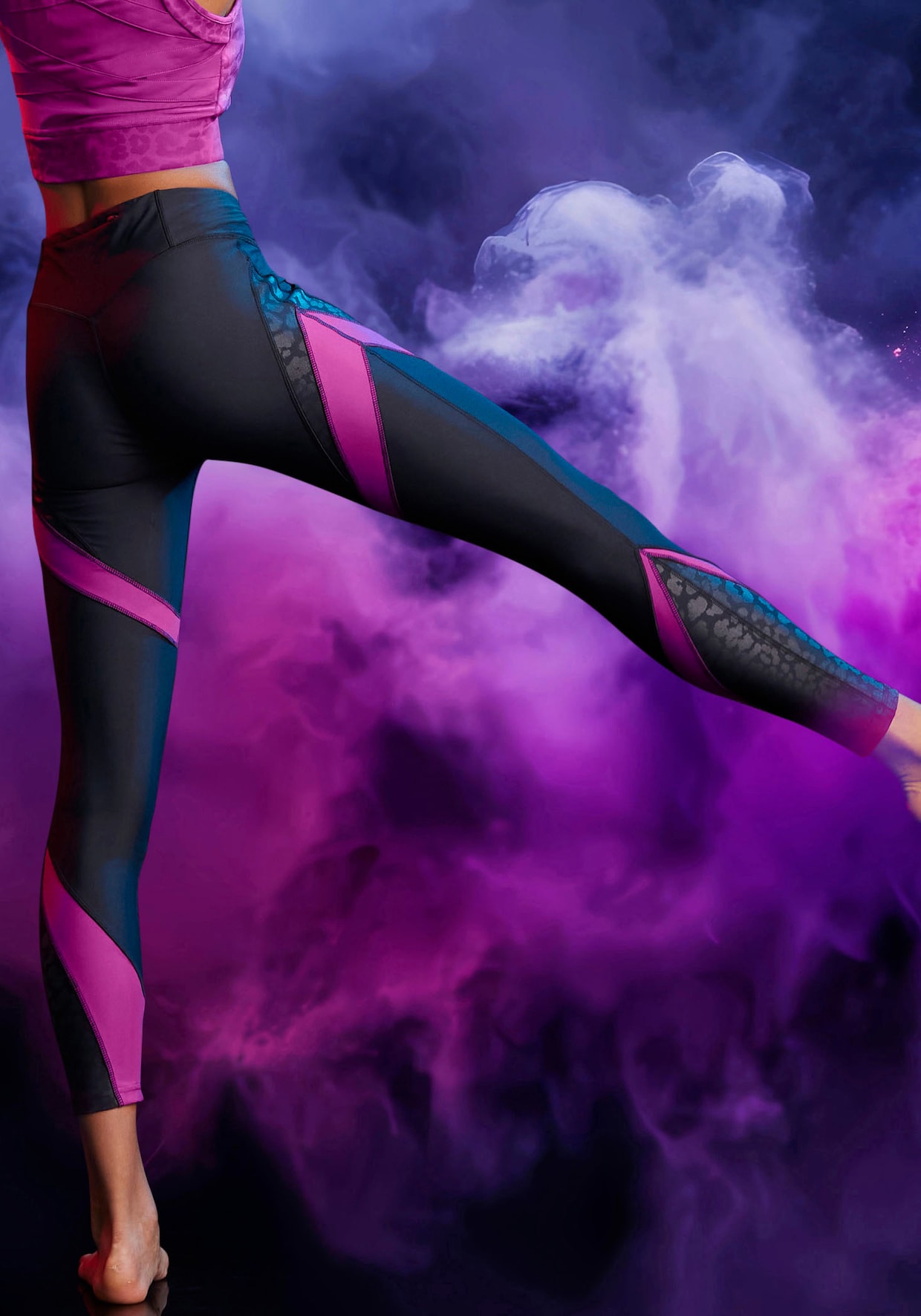 LASCANA ACTIVE Legging - noir-violet