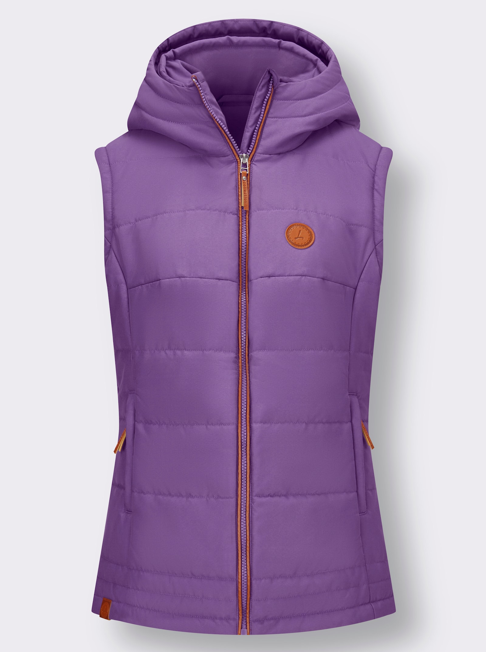 2-in-1-Jacke mit abzippbaren Ärmeln - lila