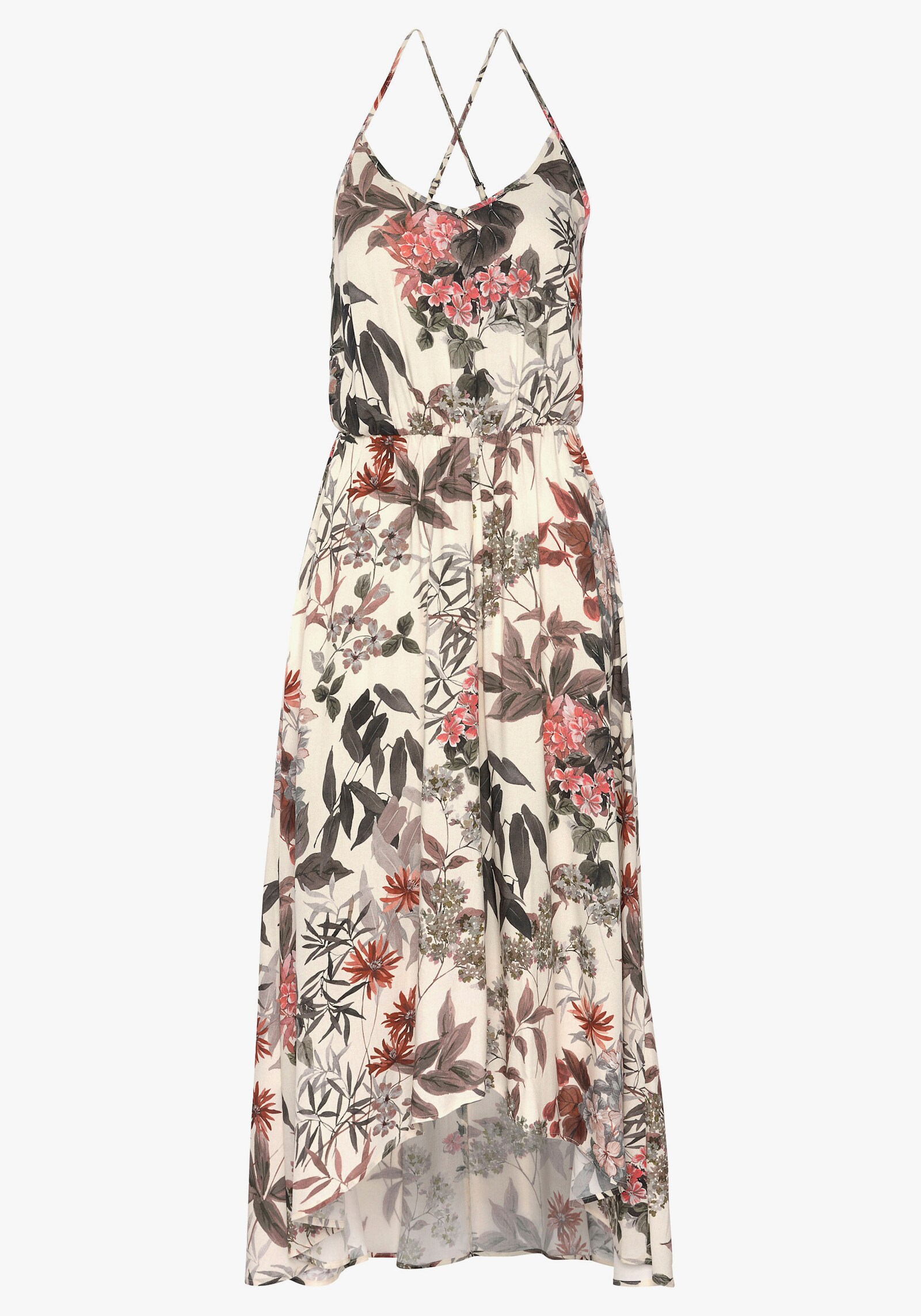 LASCANA Maxikleid - sand bedruckt