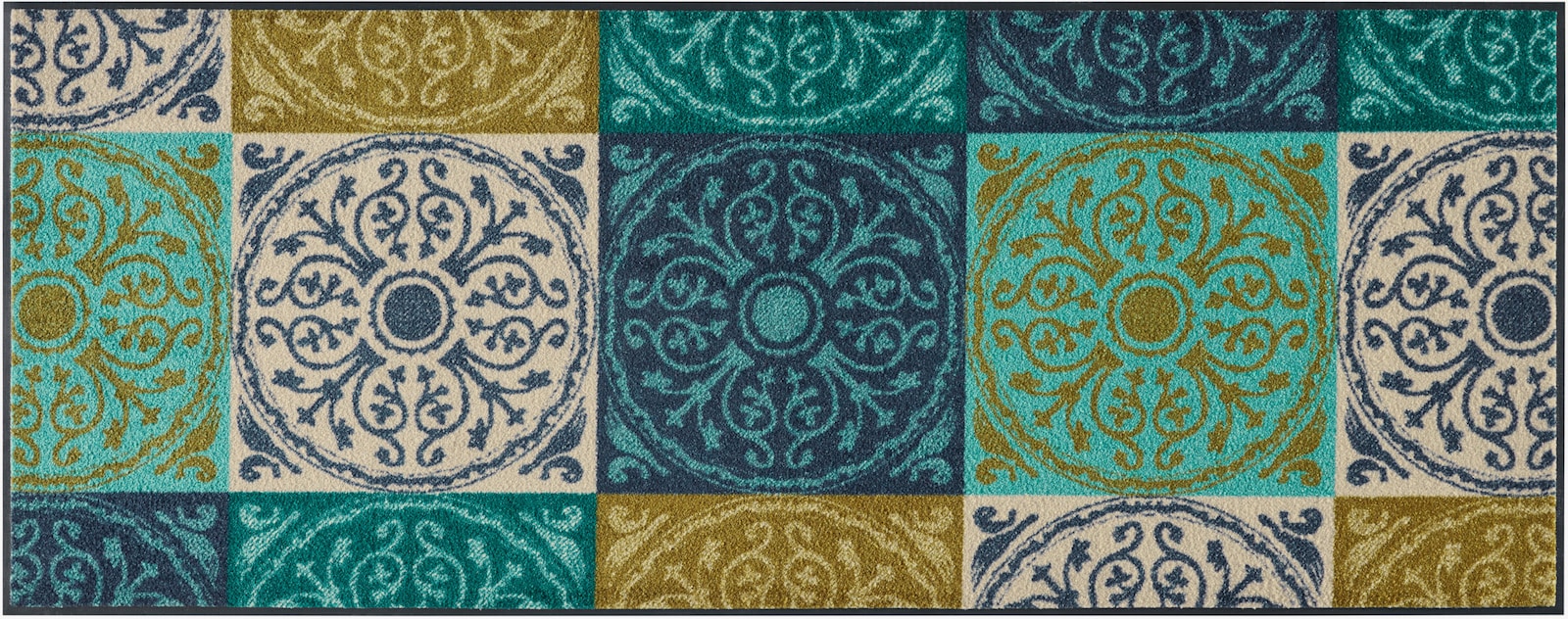 wash+dry by Kleen-Tex Fußmatte - türkis