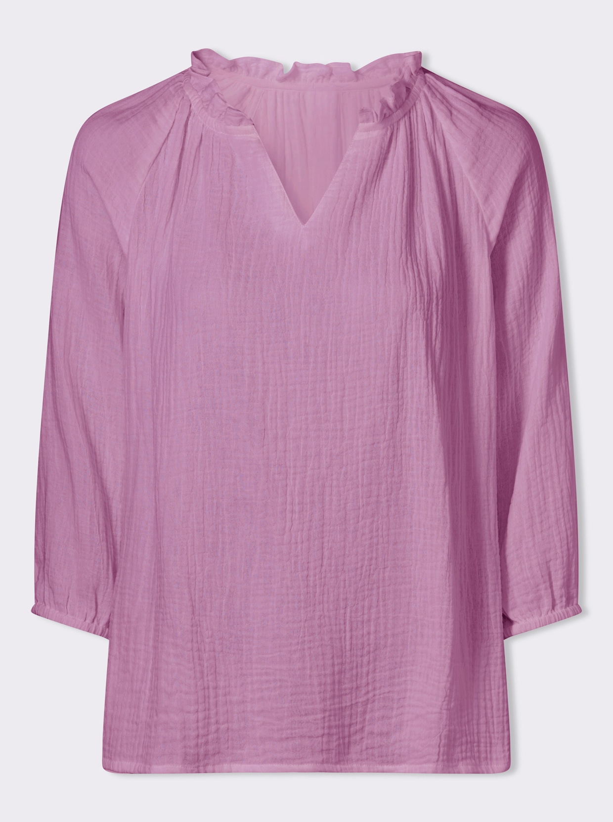 Schlupf-Bluse - orchidee