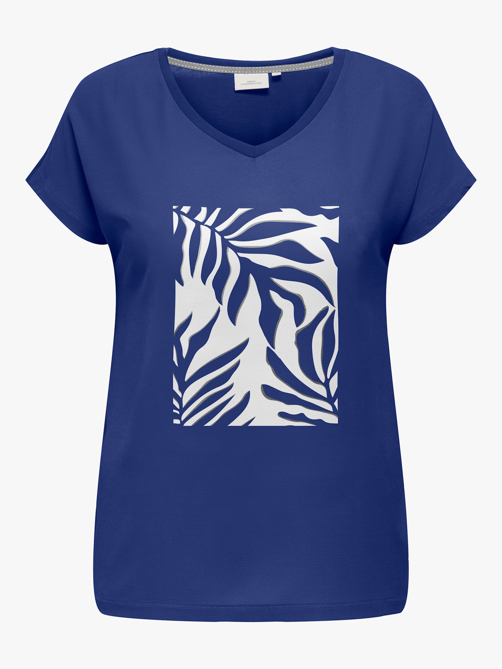 ONLY CARMAKOMA Blusenshirt - mazarine blue print:palm lady