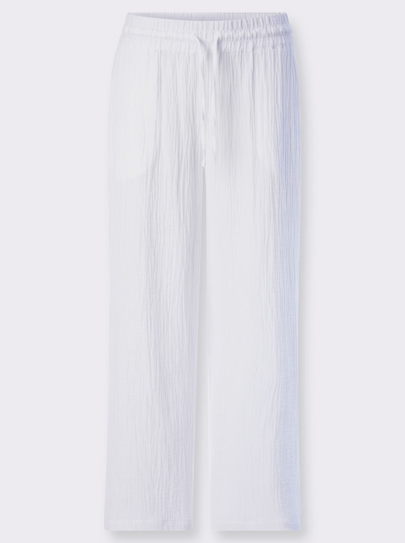 Culotte van structuurmateriaal - wit