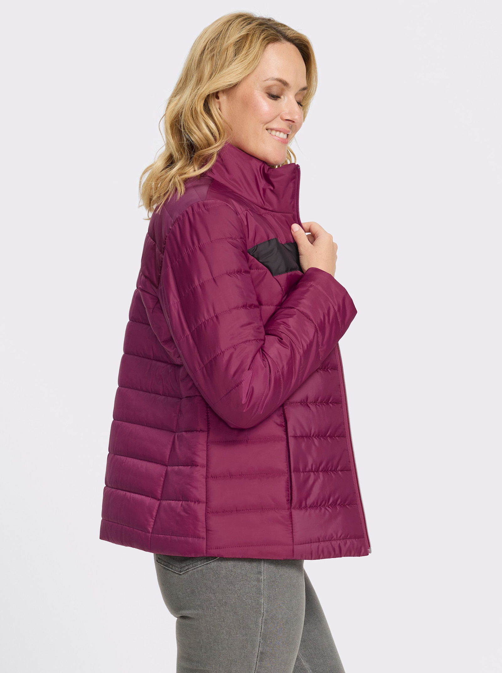 Steppjacke für kalte Wintertage geeignet - malve-aubergine