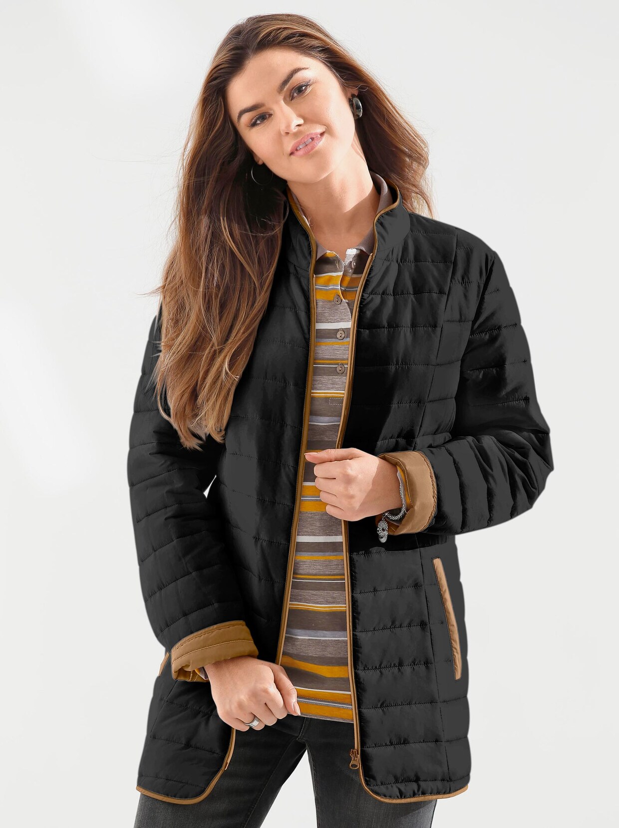 Steppjacke - schwarz