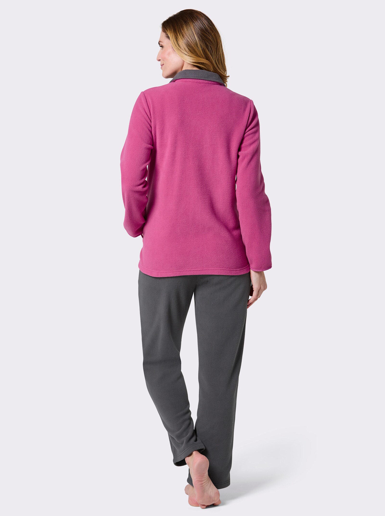 feel good Hausanzug aus Fleece - erika-anthrazit