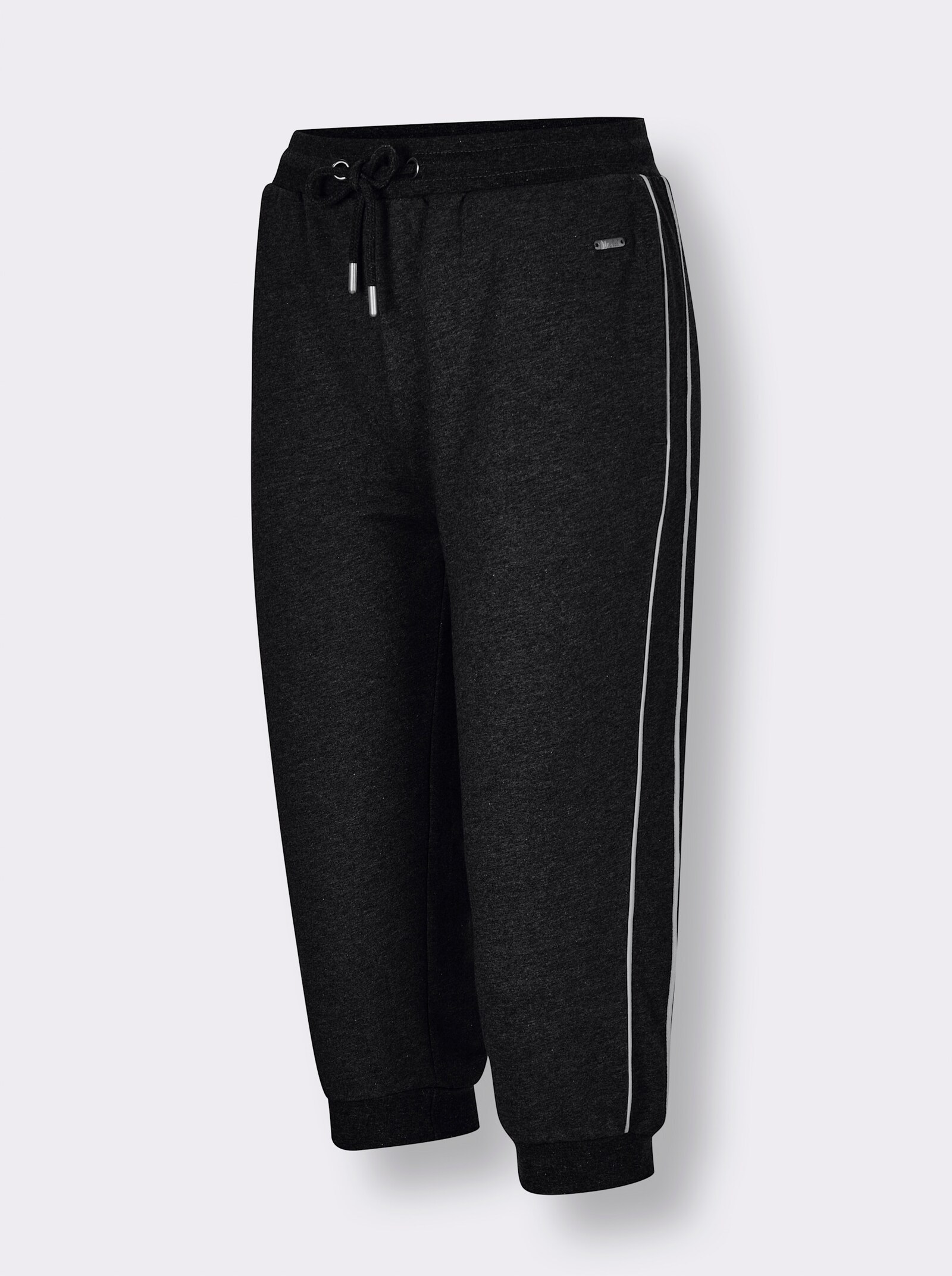feel good Caprihose mit Bündchen - schwarz-weiß