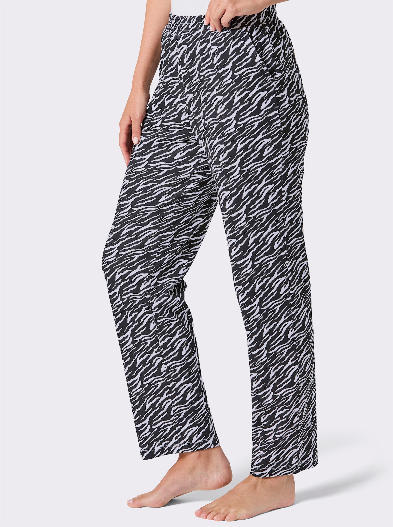 feel good Hose - schwarz-weiss