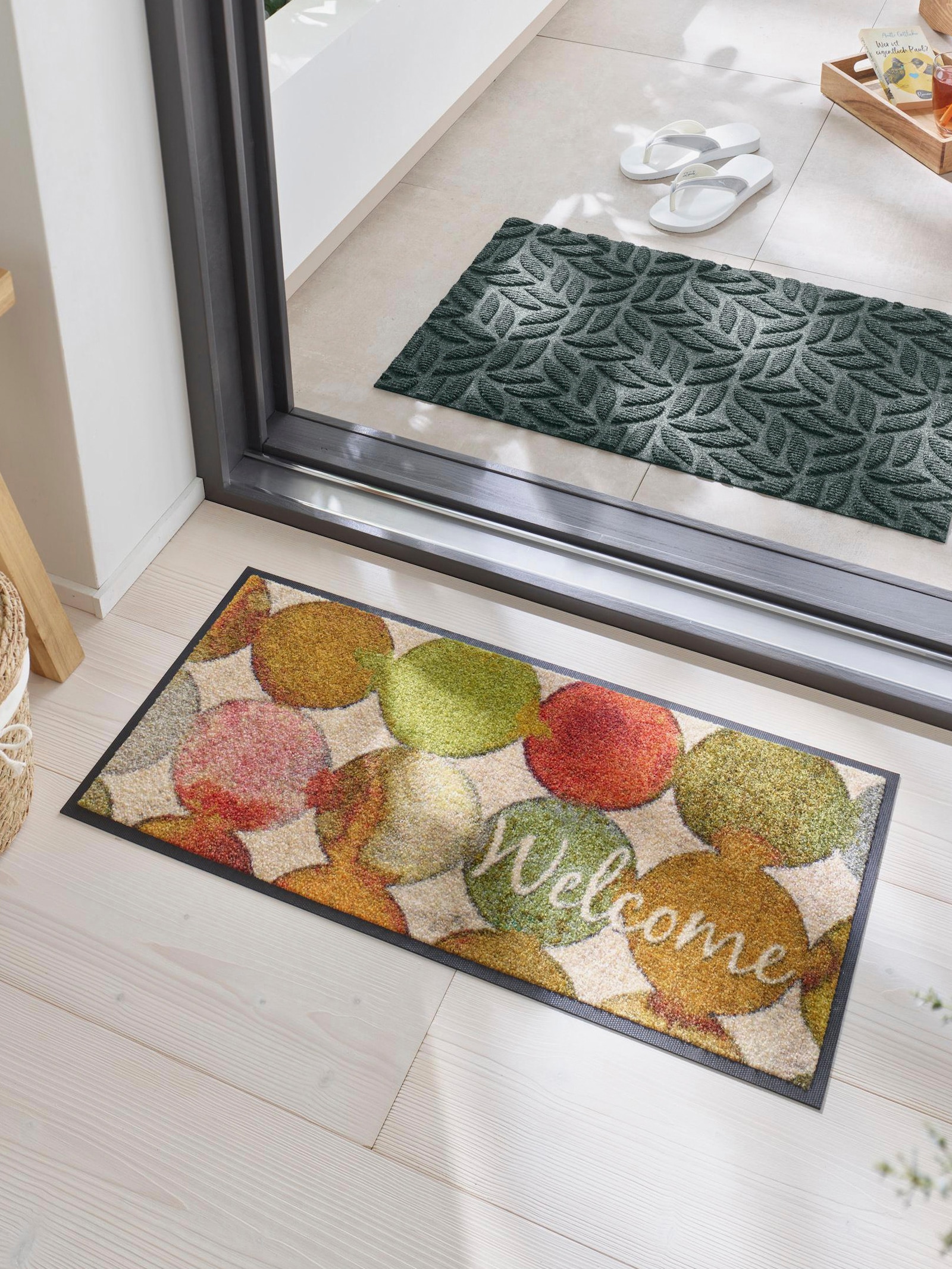 wash+dry by Kleen-Tex Fußmatte - grün-terra