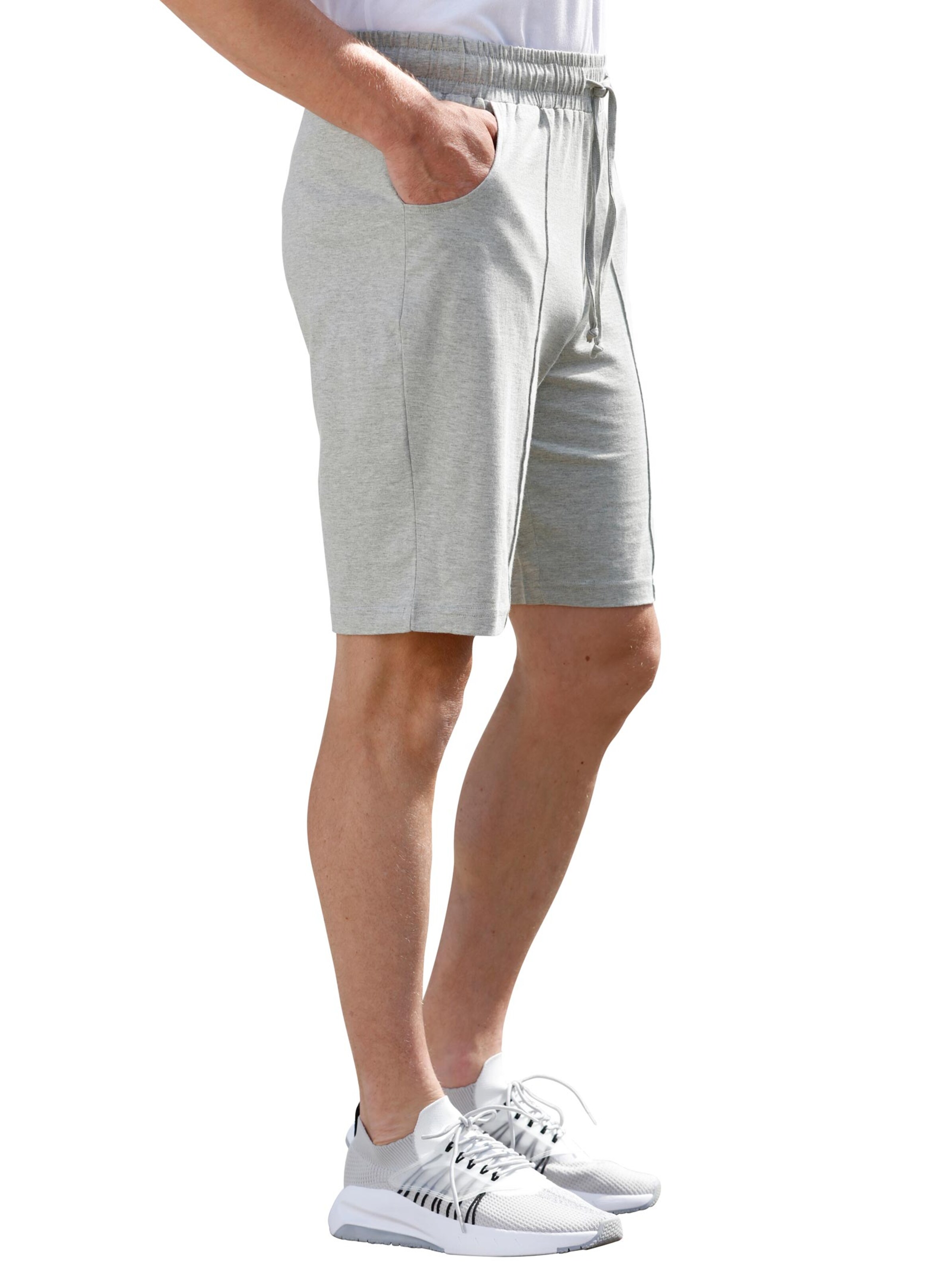 Freizeitbermudas - hellgrau-meliert