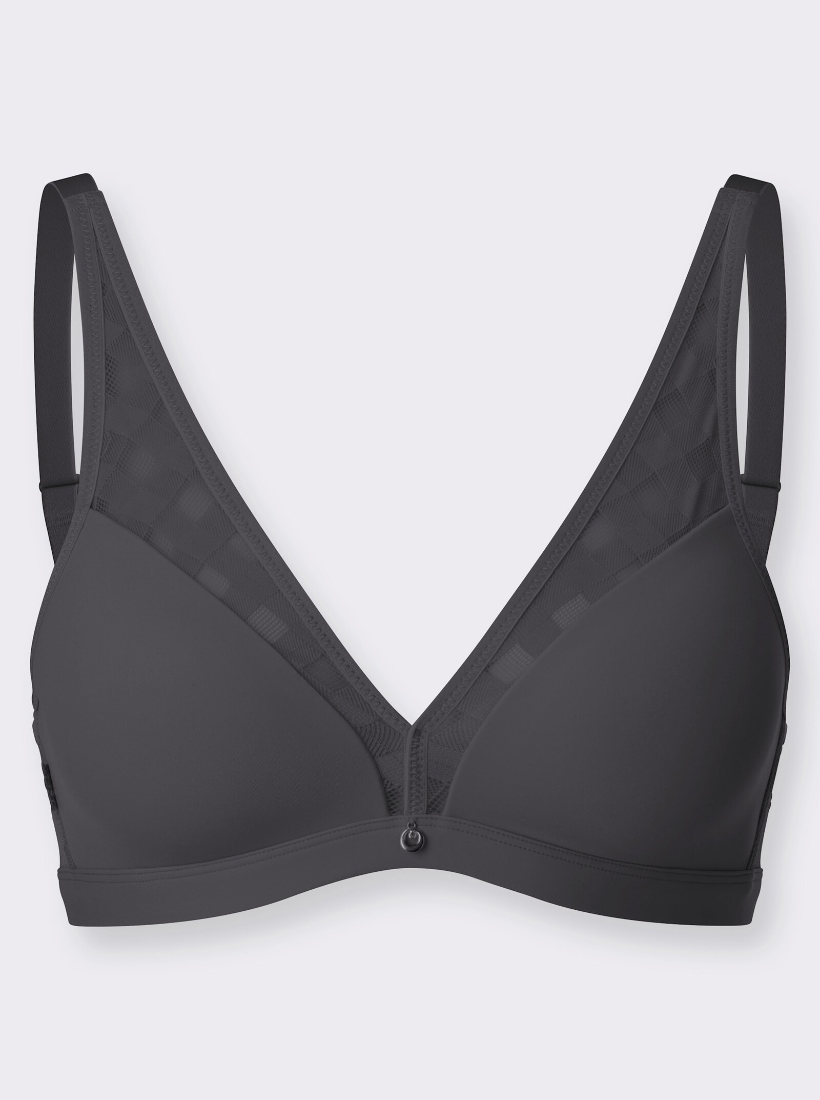 Susa T-Shirt-BH ohne Bügel mit nahtlosen Cups und weichen Schalen - graphit
