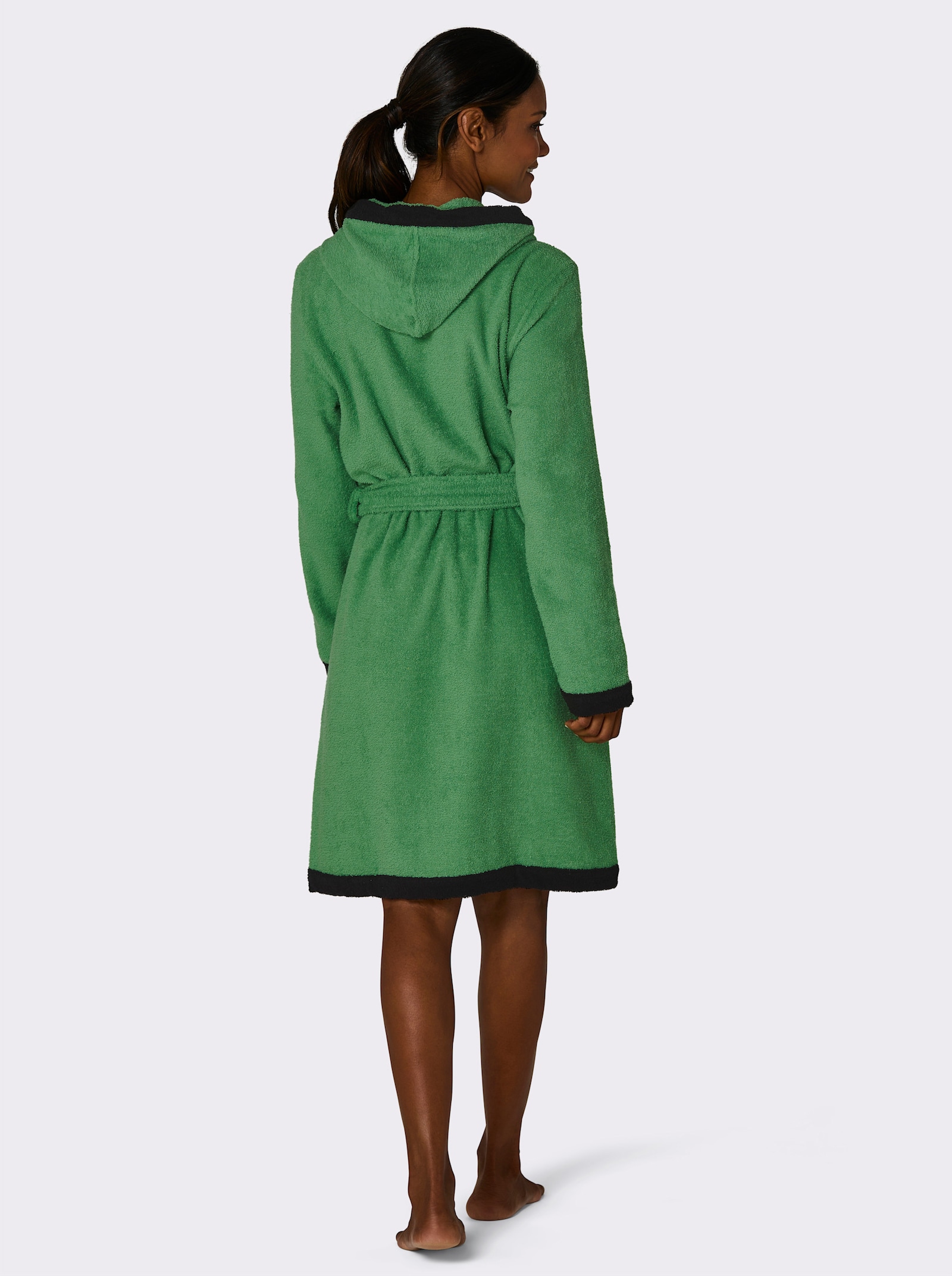 feel good Bademantel - apfel-schwarz