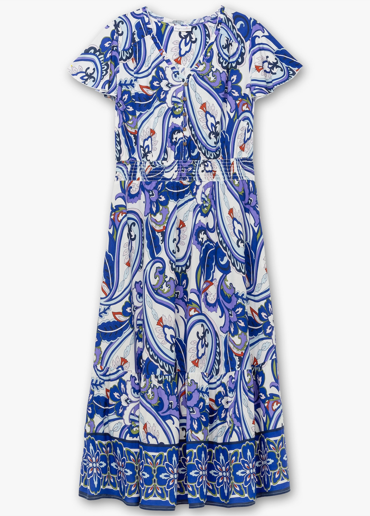 sheego by Joe Browns Maxi-jurk - offwhite gedessineerd