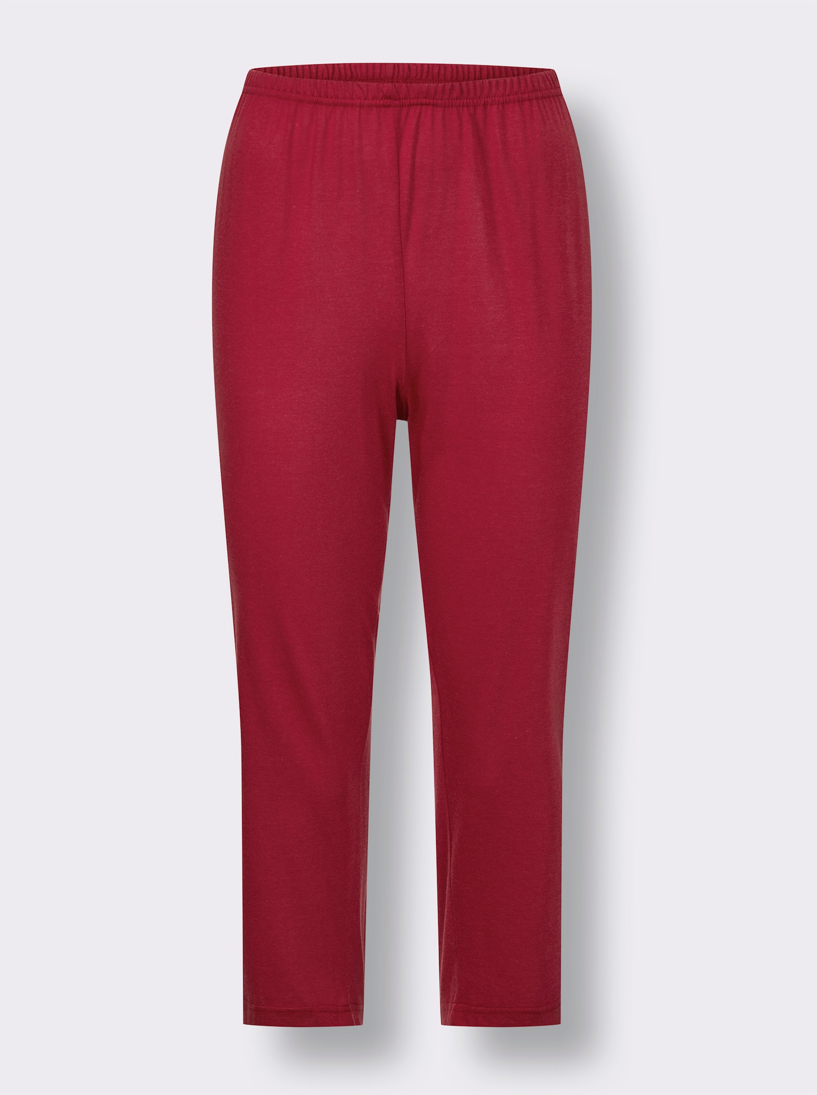 Ascafa Pyjama met 3/4-mouwen - rood geprint