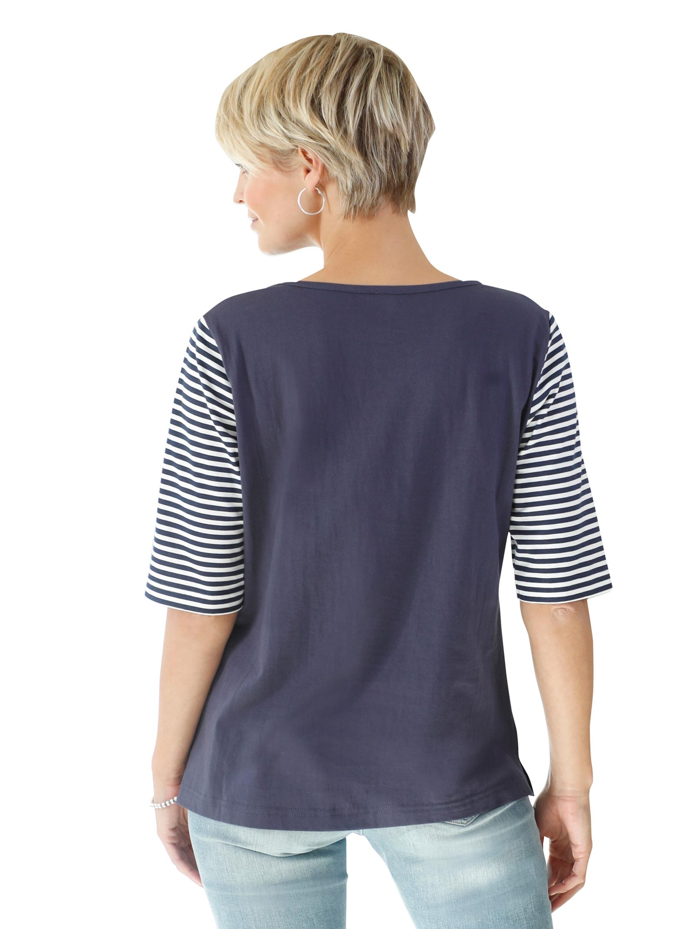 Shirt - marine-gemustert