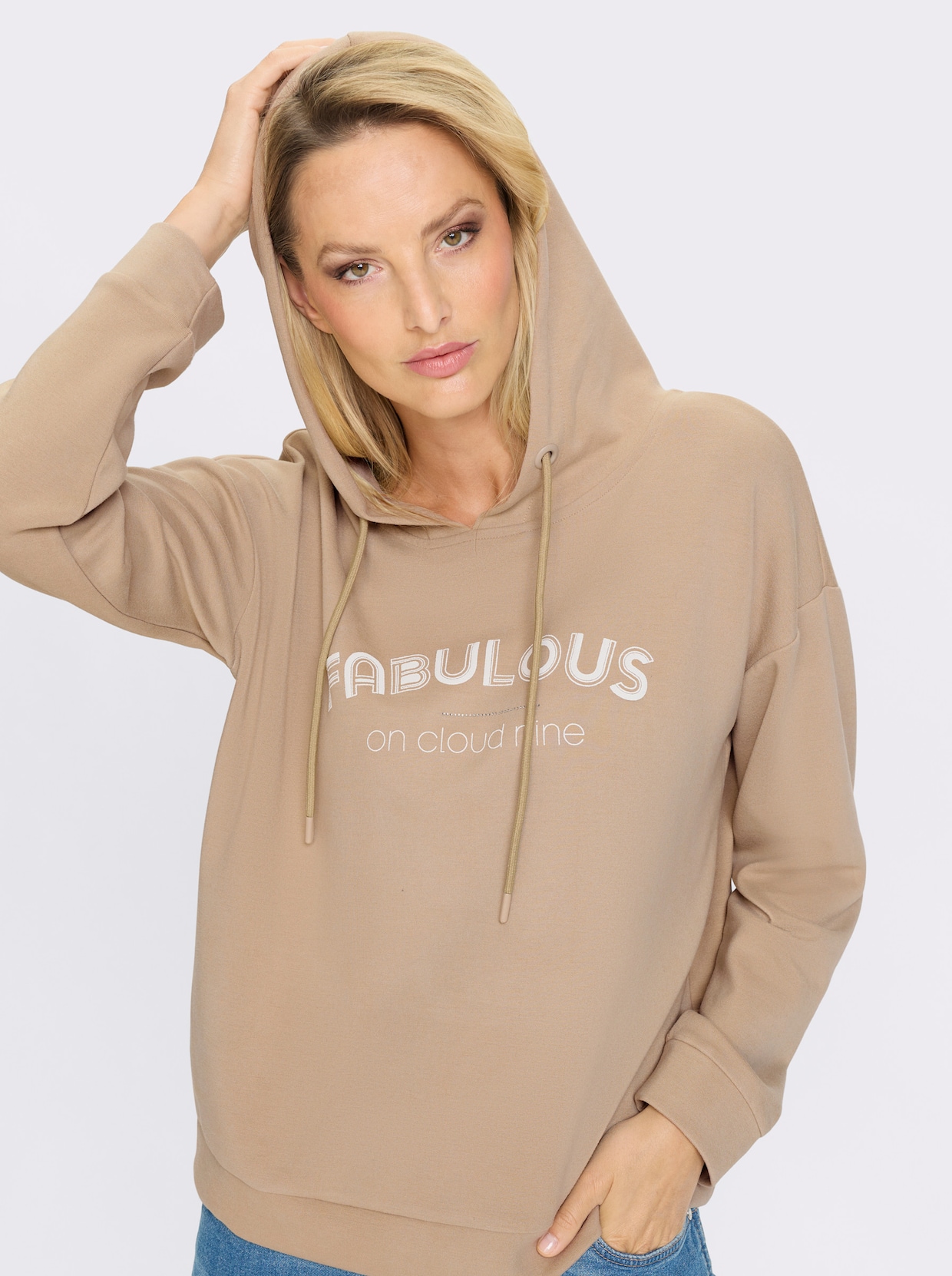 heine Kapuzensweatshirt - beige