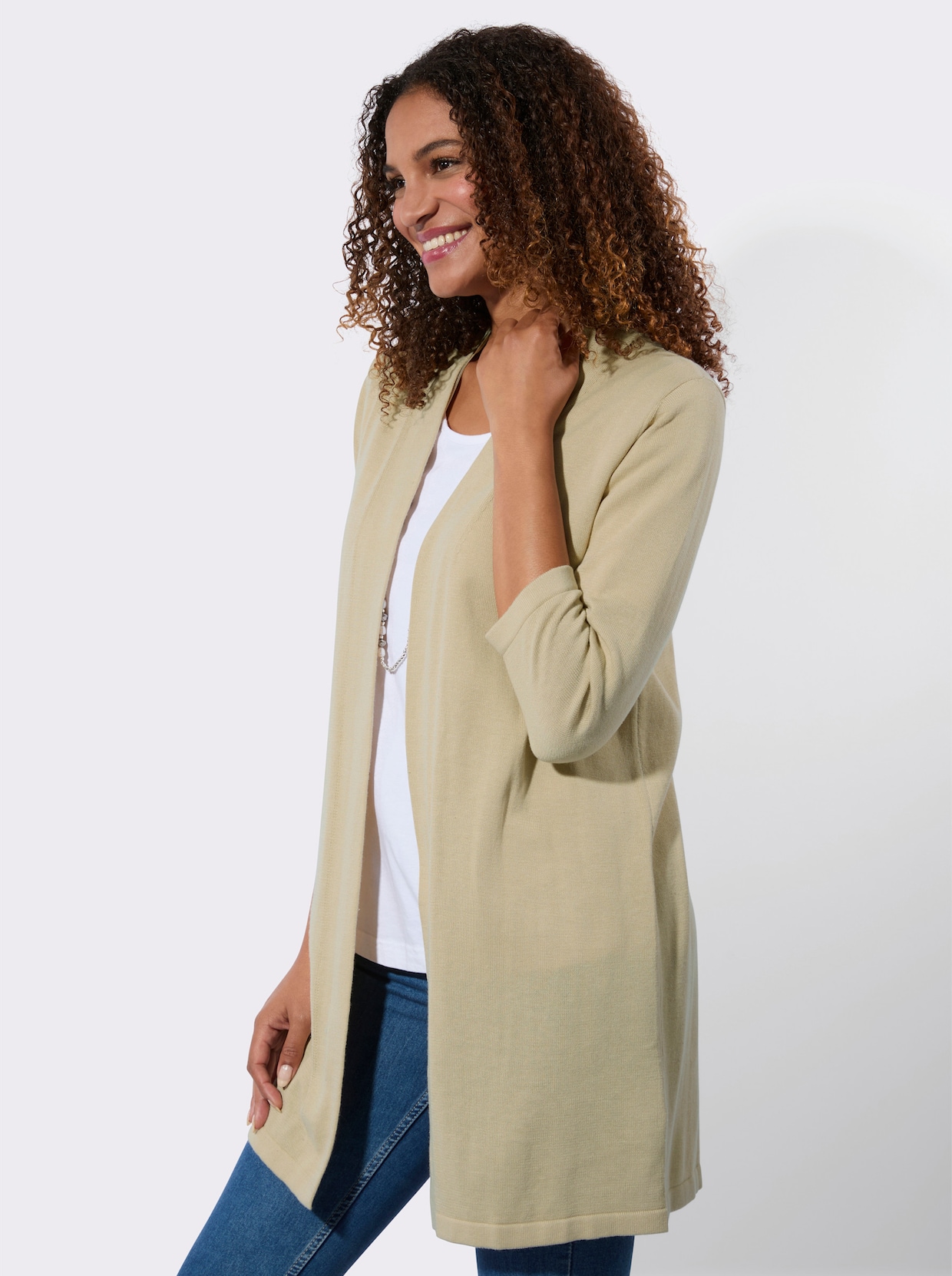 Strickjacke - sand