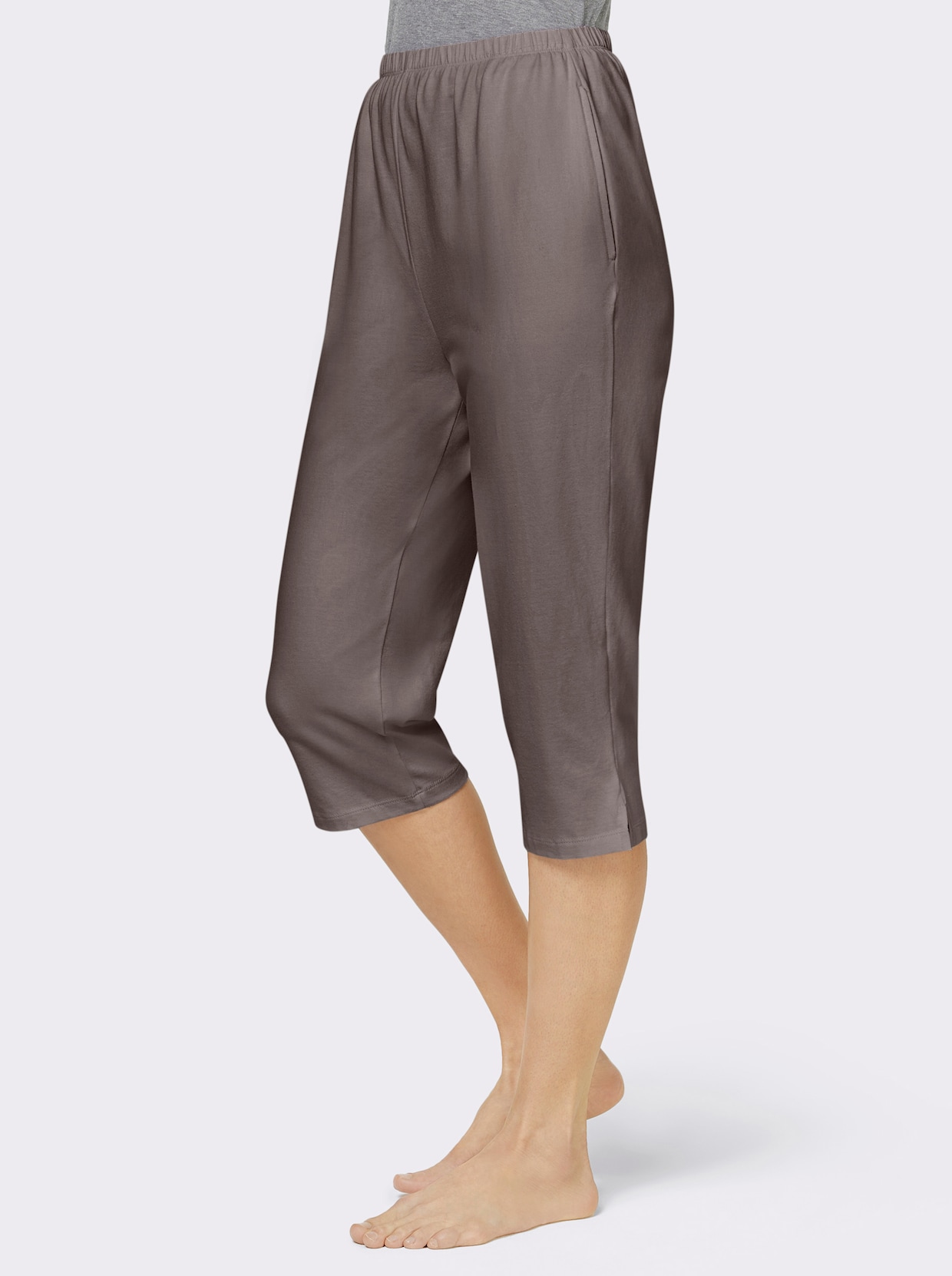 feel good Capri-Hosen - petrol + taupe