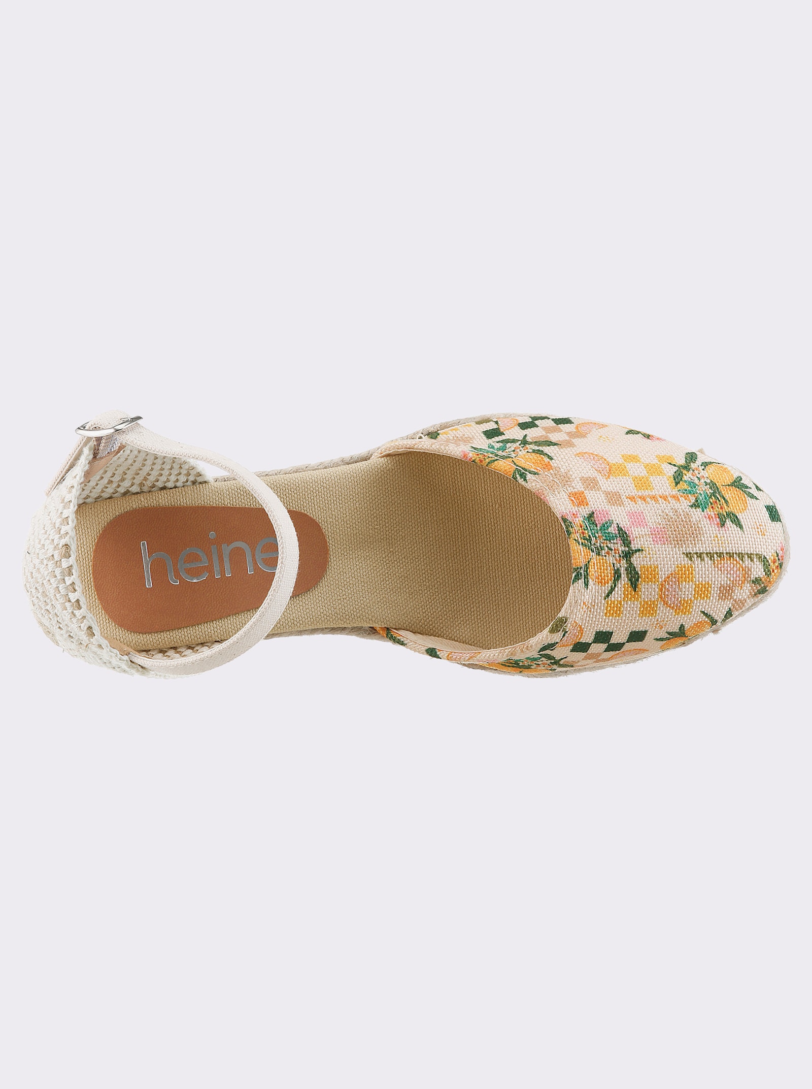 heine Keilsandalette - beige-bunt