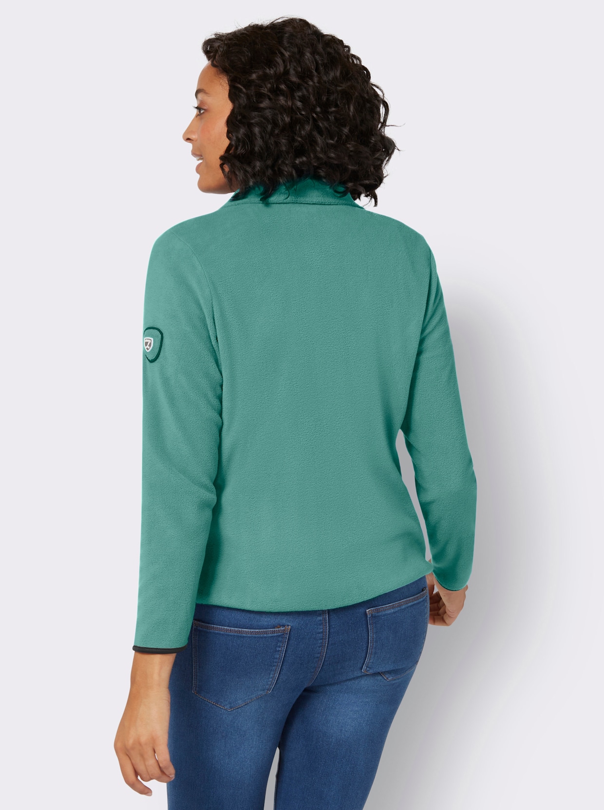 Fleecová bunda - nefritová zelená