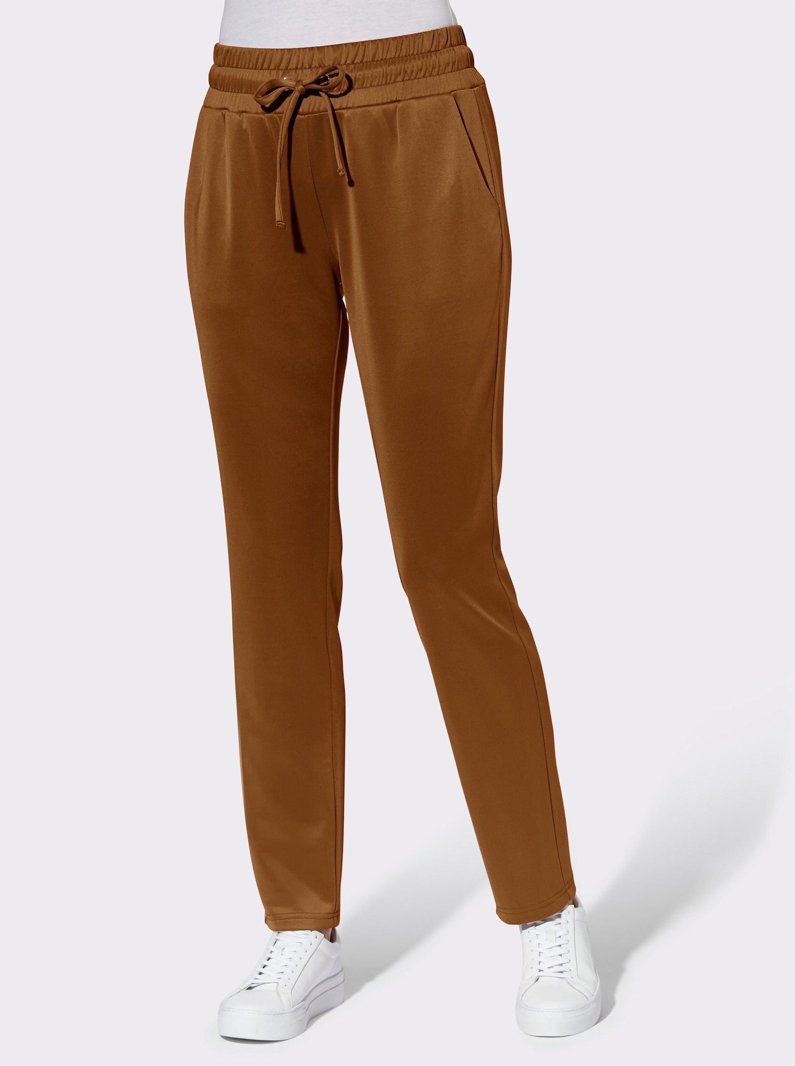 Comfortbroek in stretchkwaliteit - cognac