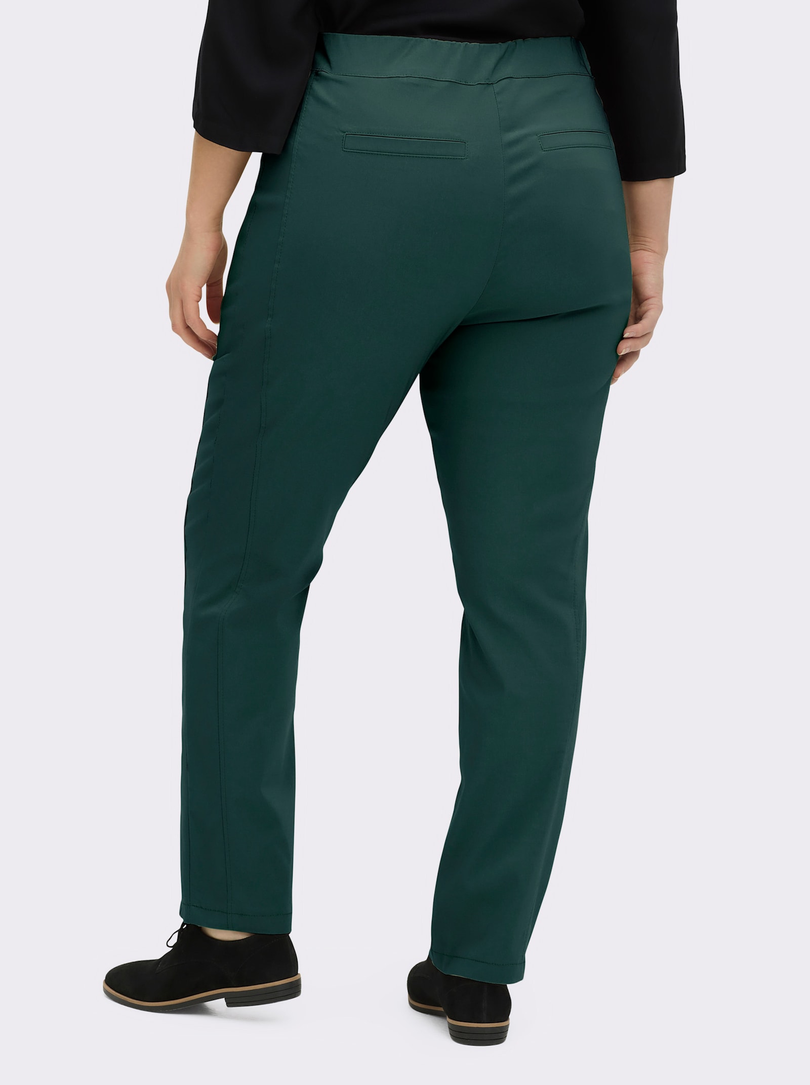 Stehmann Comfort line Hose mit Dehnbund, Viskose-Qualität - tannengrün