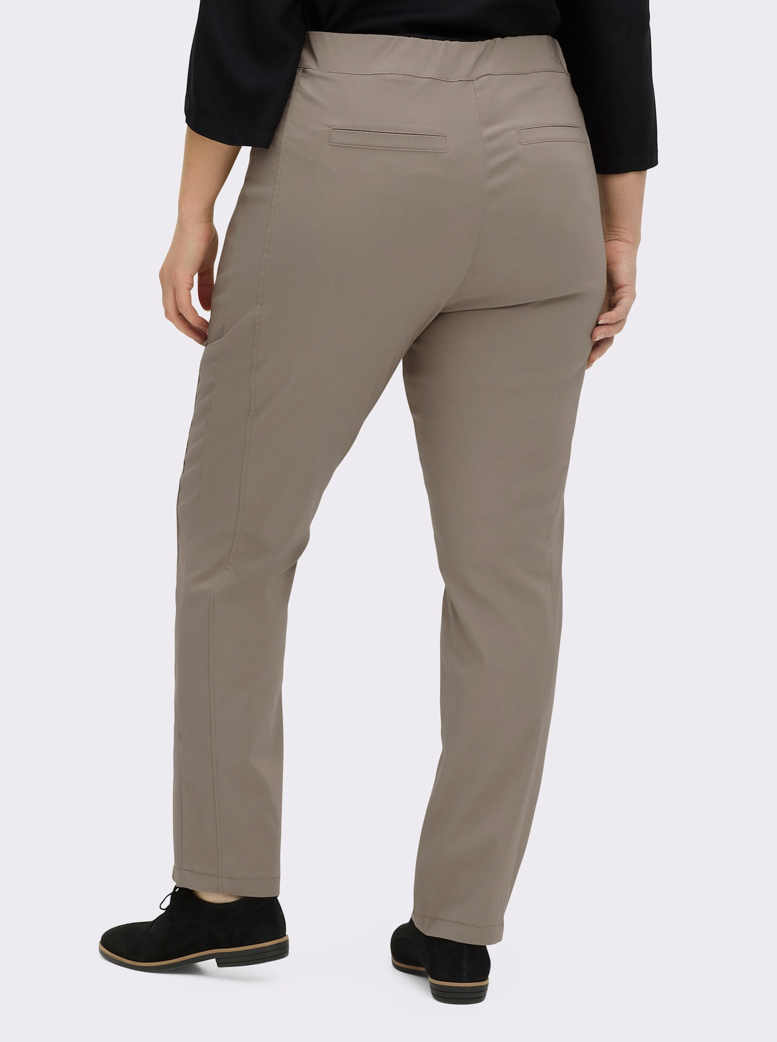 Stehmann Comfort line Hose mit Dehnbund, Viskose-Qualität - taupe
