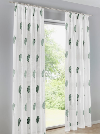heine home Decoratieve vitrage - salie