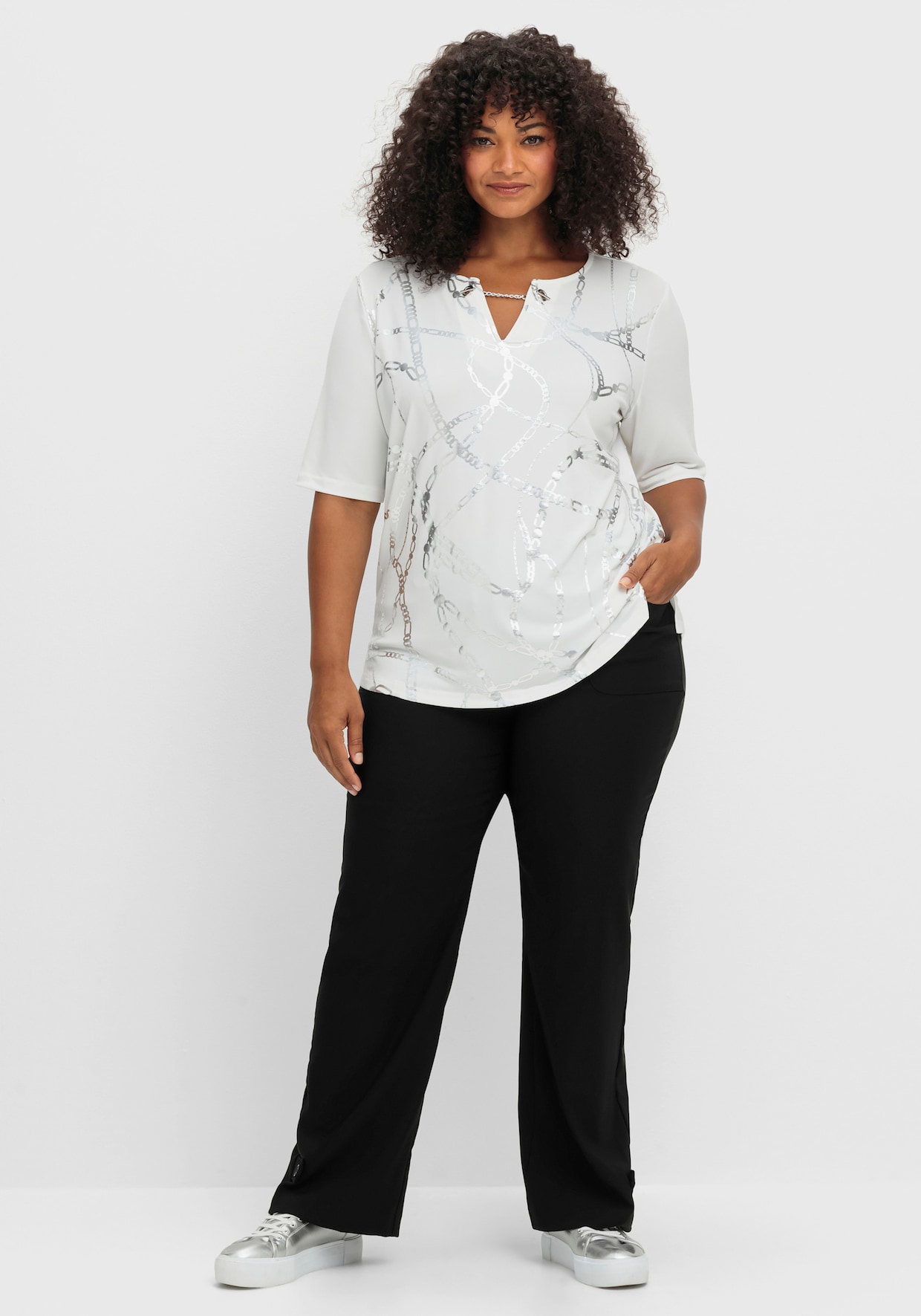 Print-Shirt - ecru