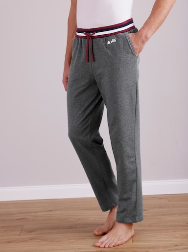 feel good Hose - anthrazit-meliert-dunkelrot