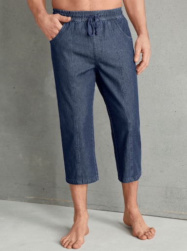 3/4-broek - blue-stonewashed