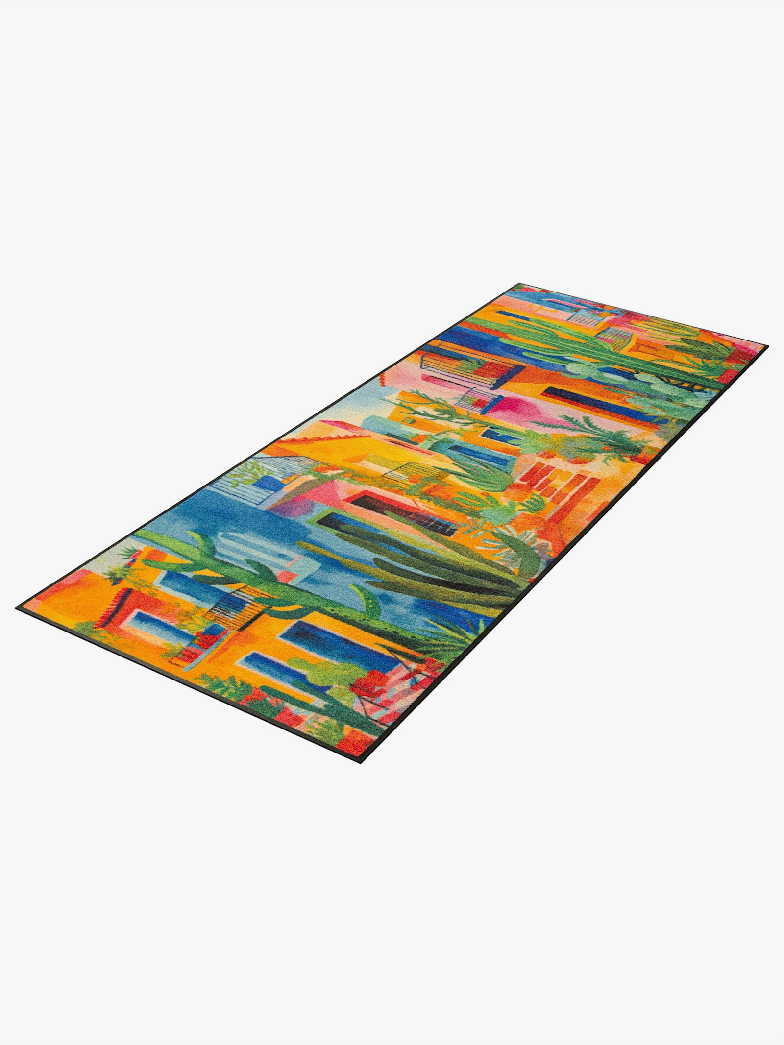 wash+dry by Kleen-Tex Fußmatte - orange-bunt