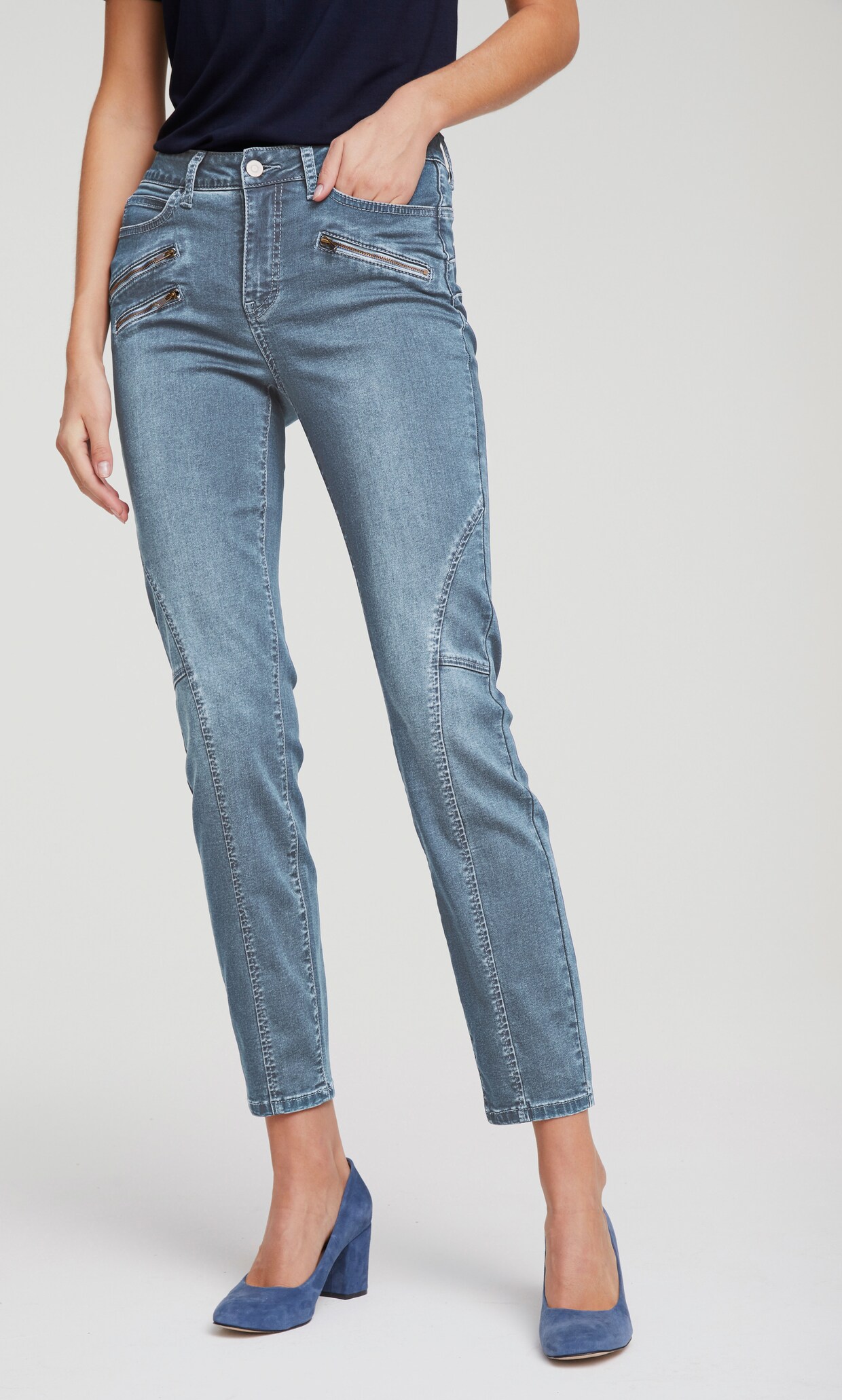 heine Bauchweg-Jeans - bleached