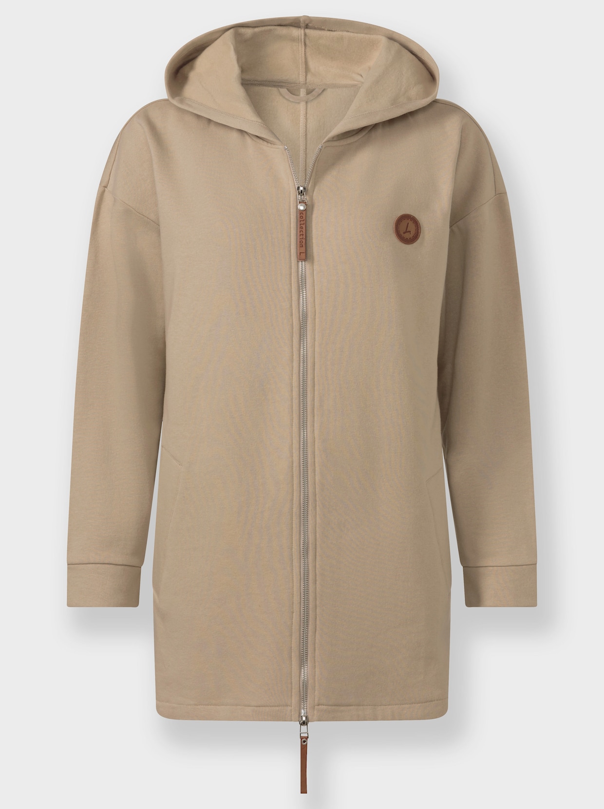 Sweatjacke - beige
