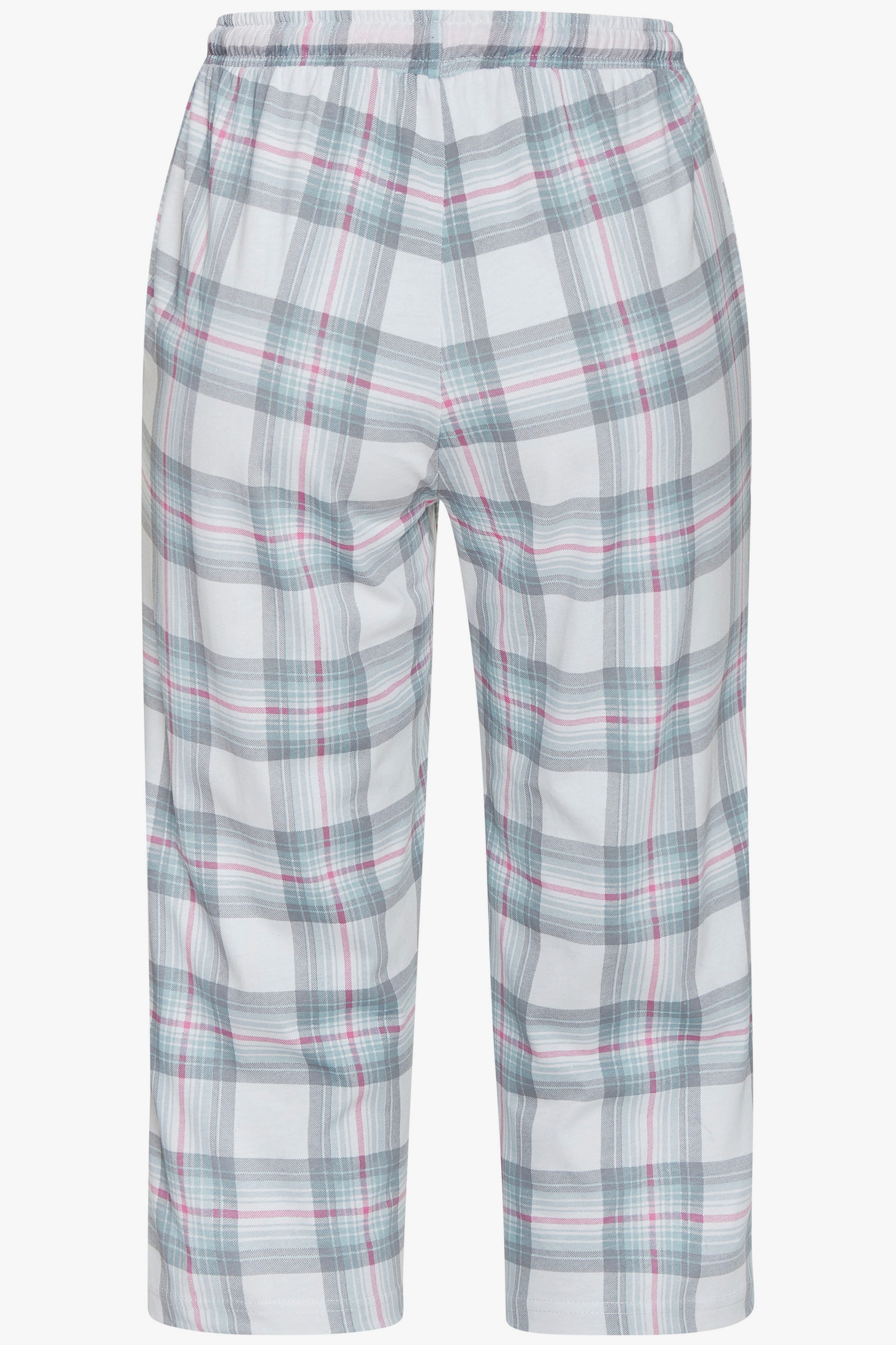 Vivance Dreams Caprihose - graublau-weiß-kariert