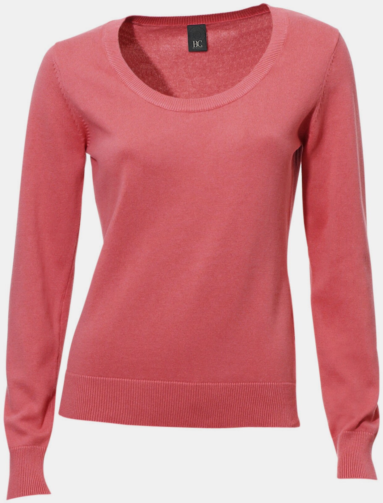heine Rundhals-Pullover - koralle