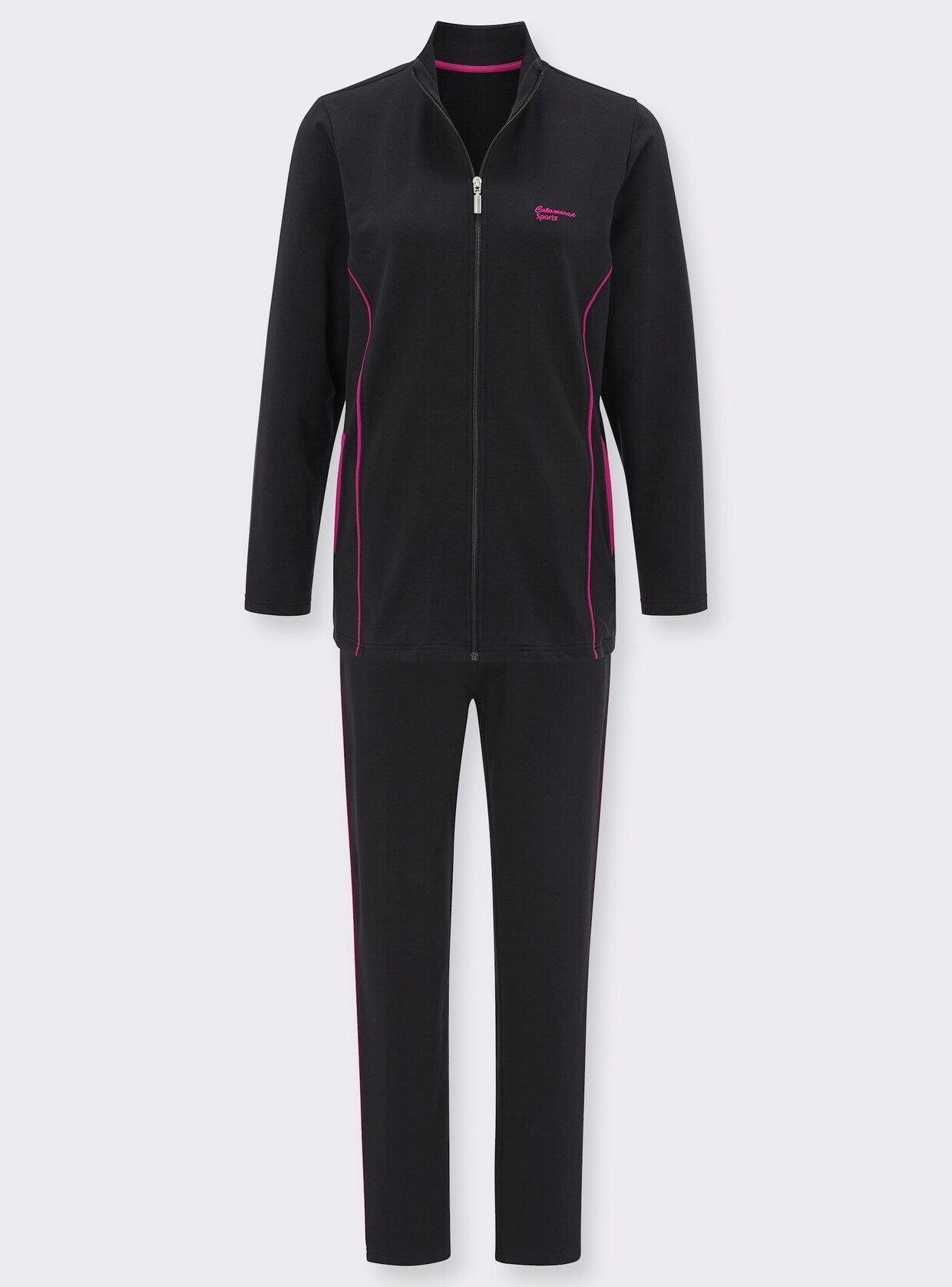 Catamaran Sports Freizeitanzug - schwarz-magenta