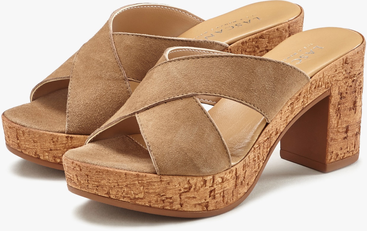 LASCANA slippers - taupe