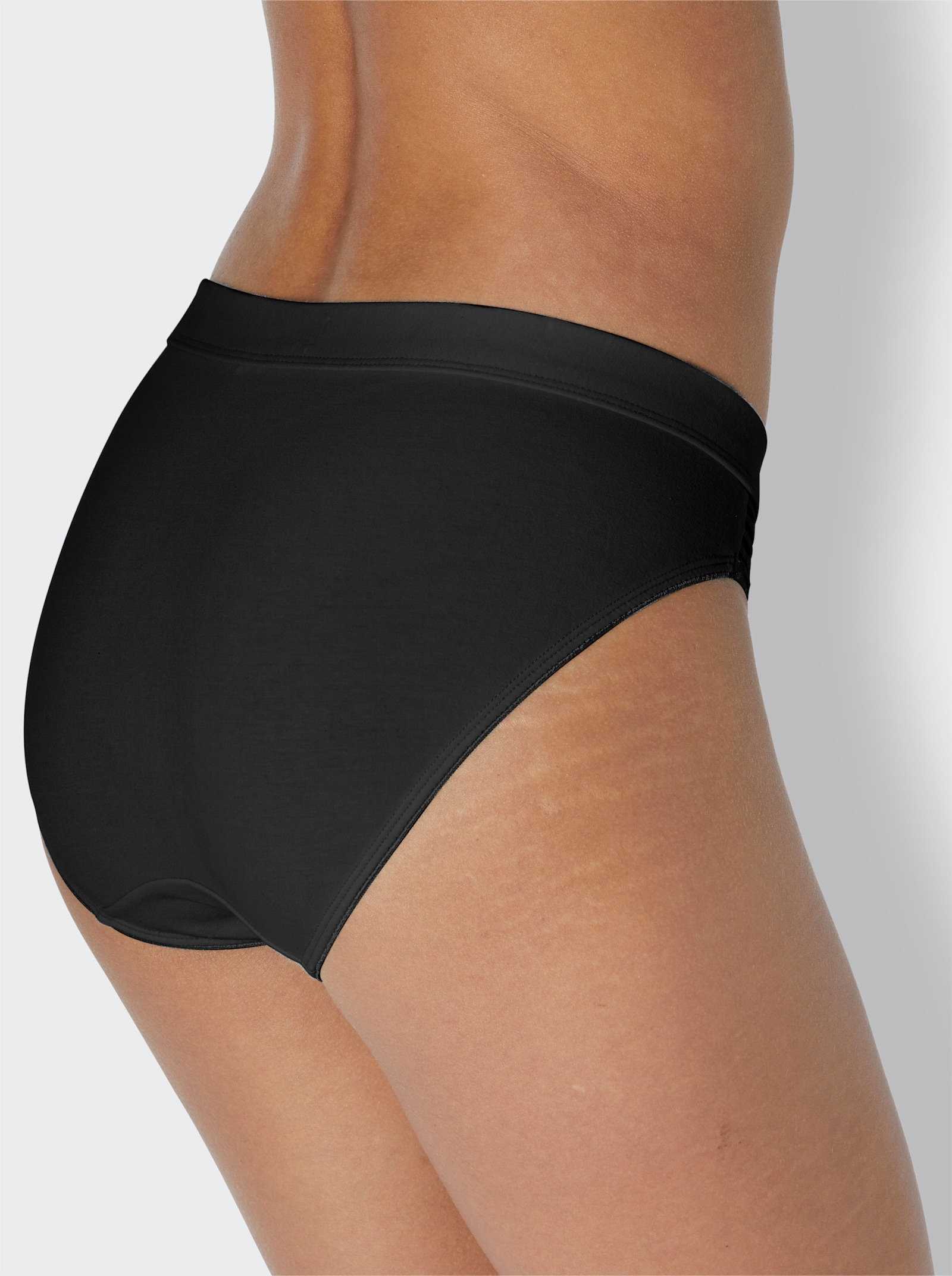 wäschepur Kalhotky s pružným textilním pasem - černá