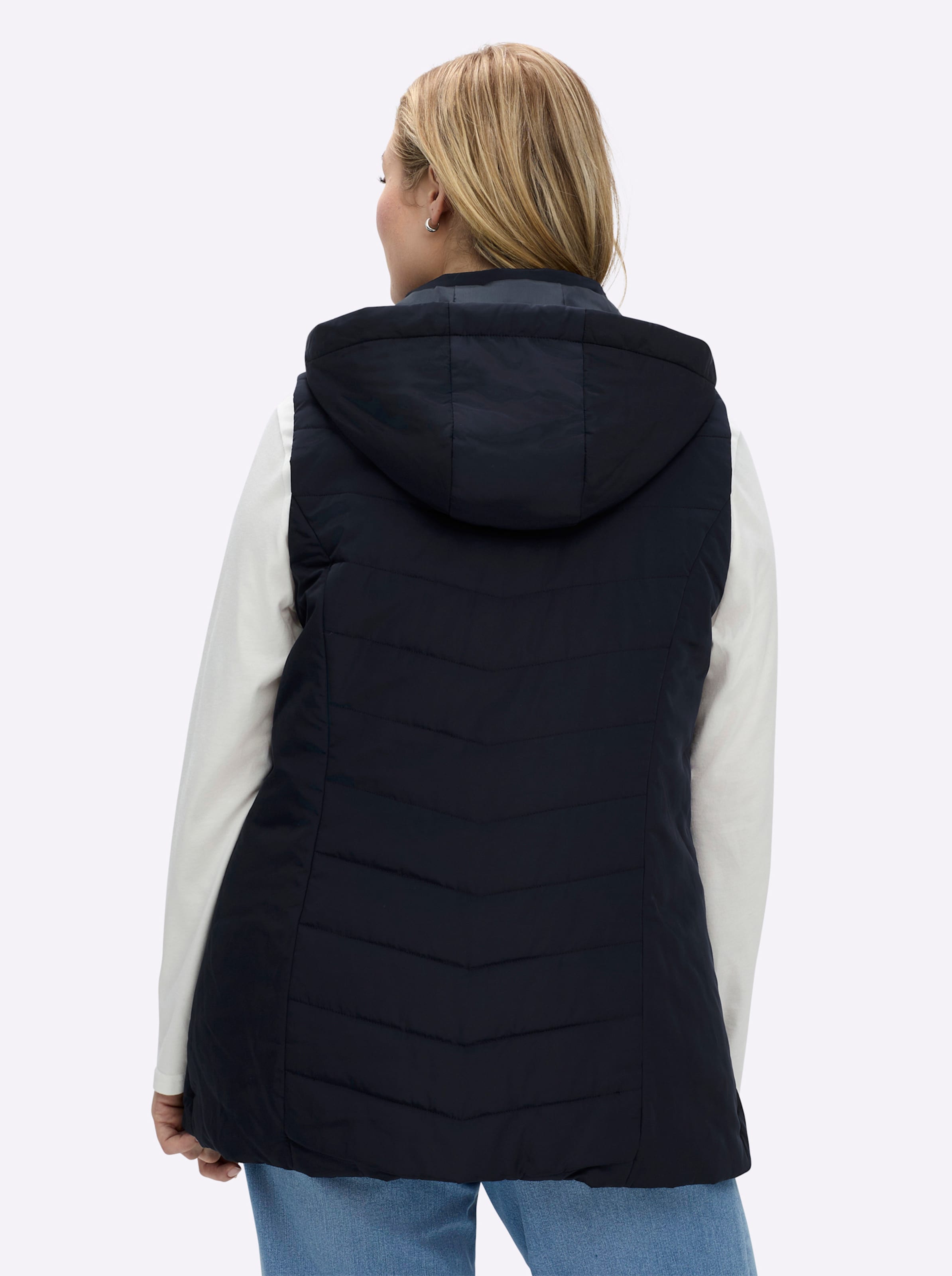 Sheego Damen Tiefblau Steppweste von Baur - Bild 5