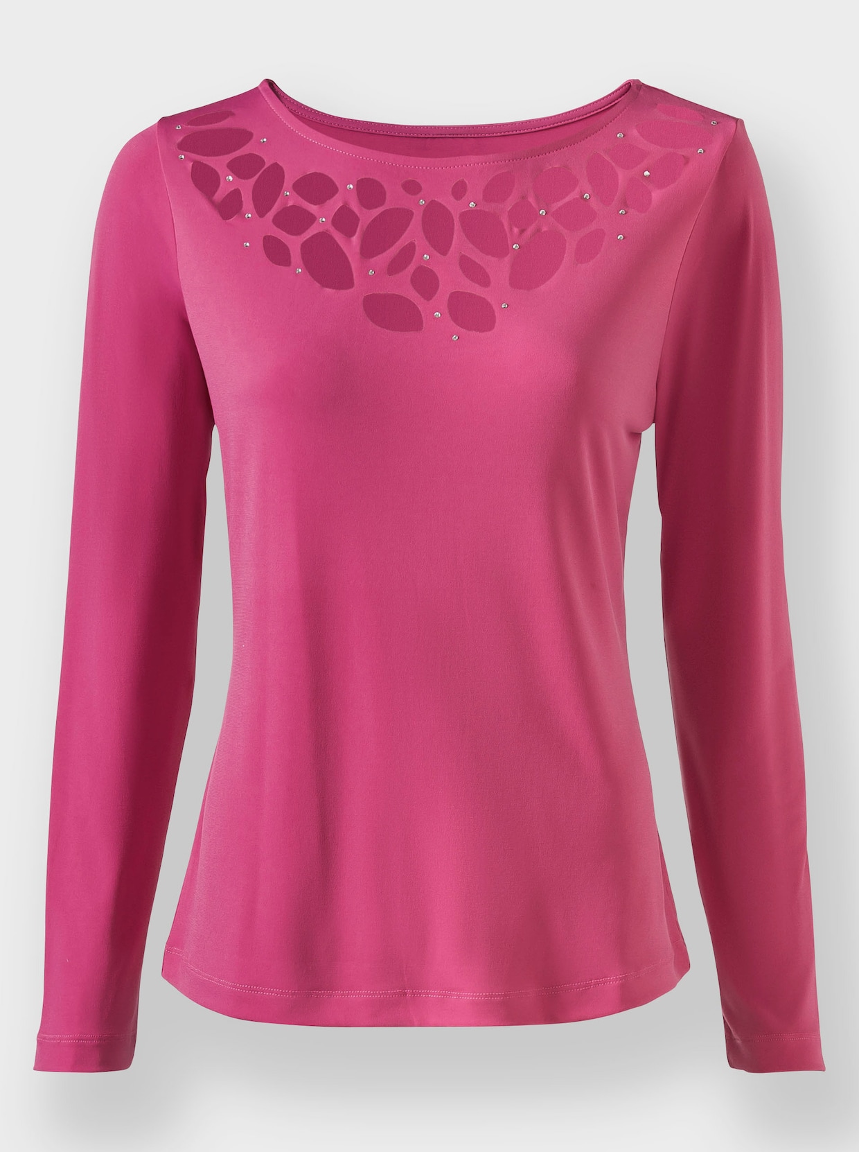 heine T-shirt à manches longues - fuchsia