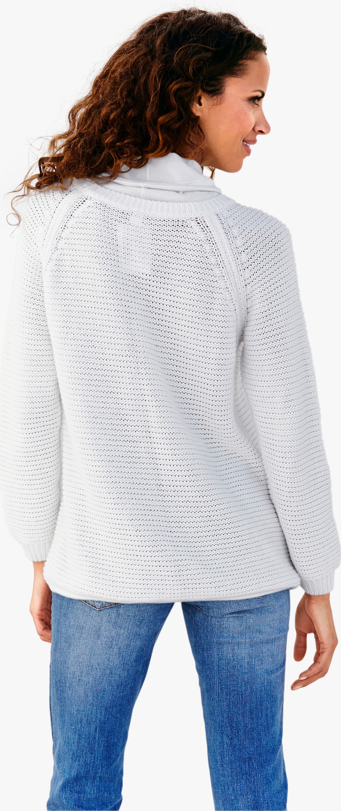 heine Troyer mit Raglanärmeln - weiß