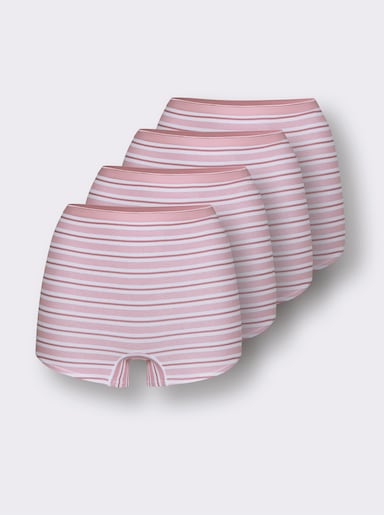 wäschepur Panty mit Softbund - rosé-gestreift