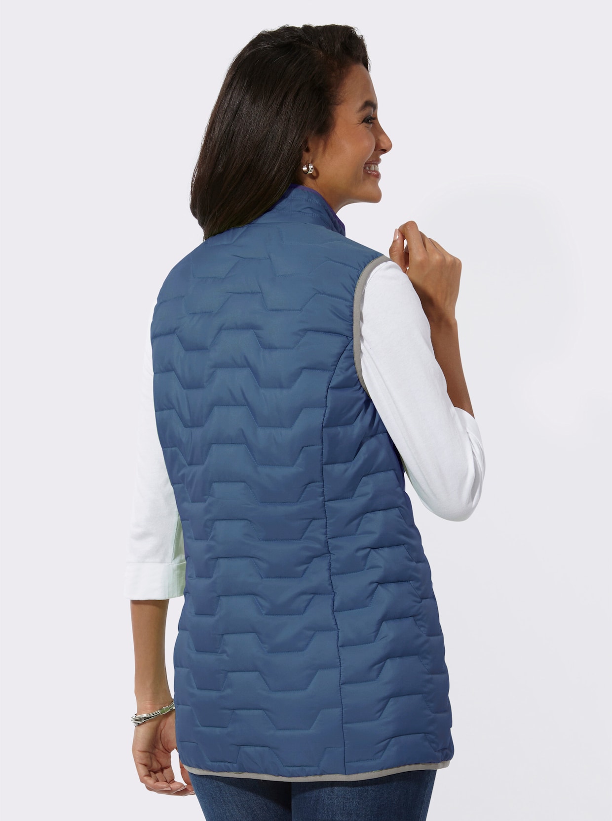 Bodywarmer - jeansblauw