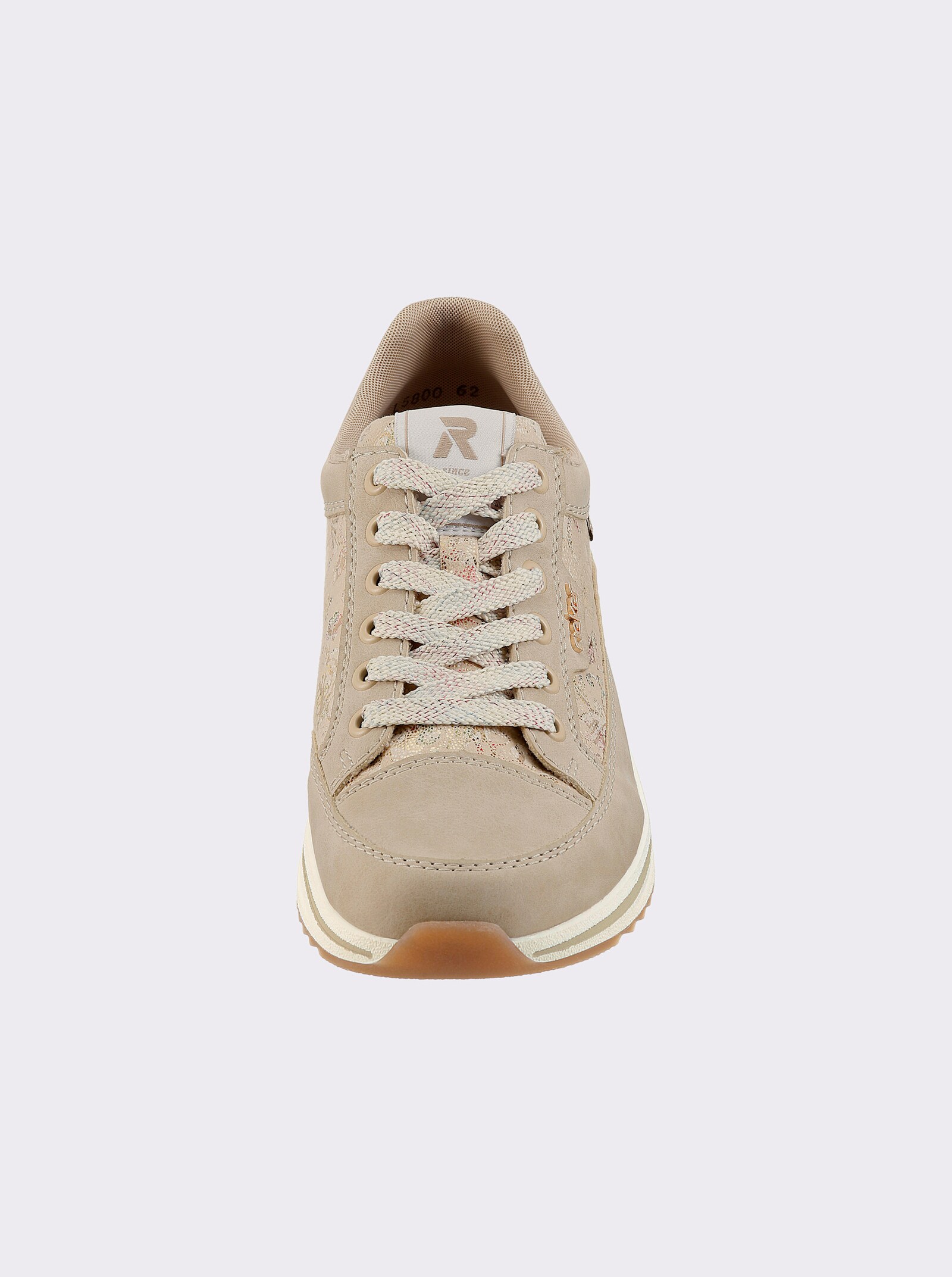 Rieker Sneaker mit Glitzer-Effekt - beige