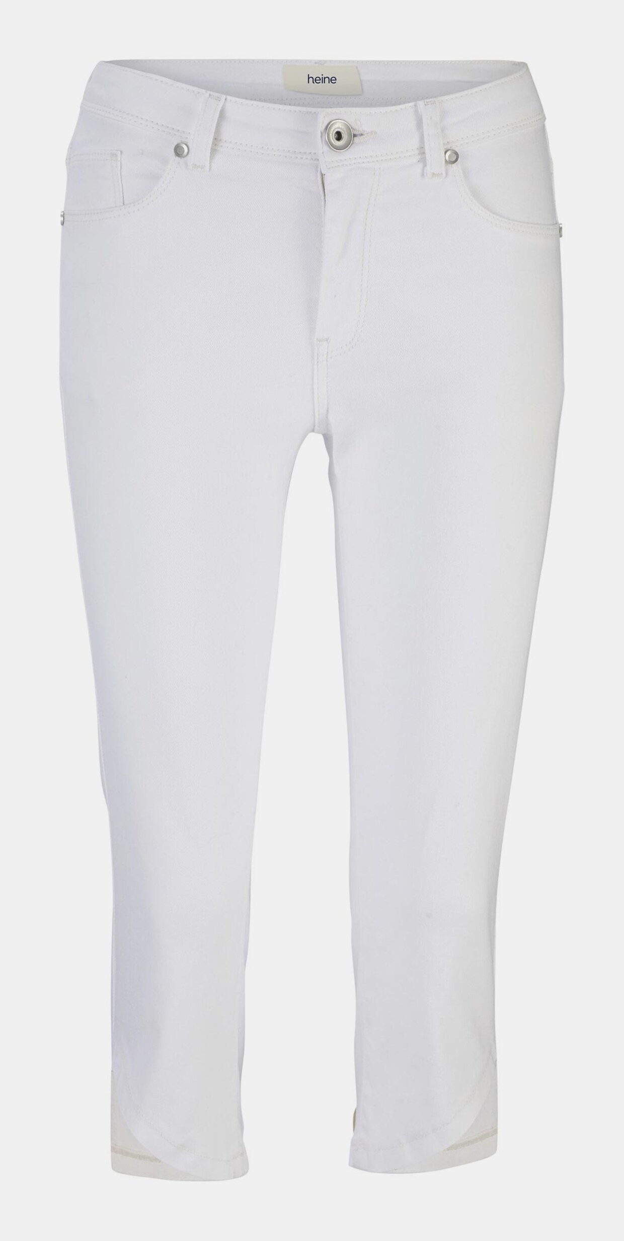 Linea Tesini Capri-Jeans - weiß