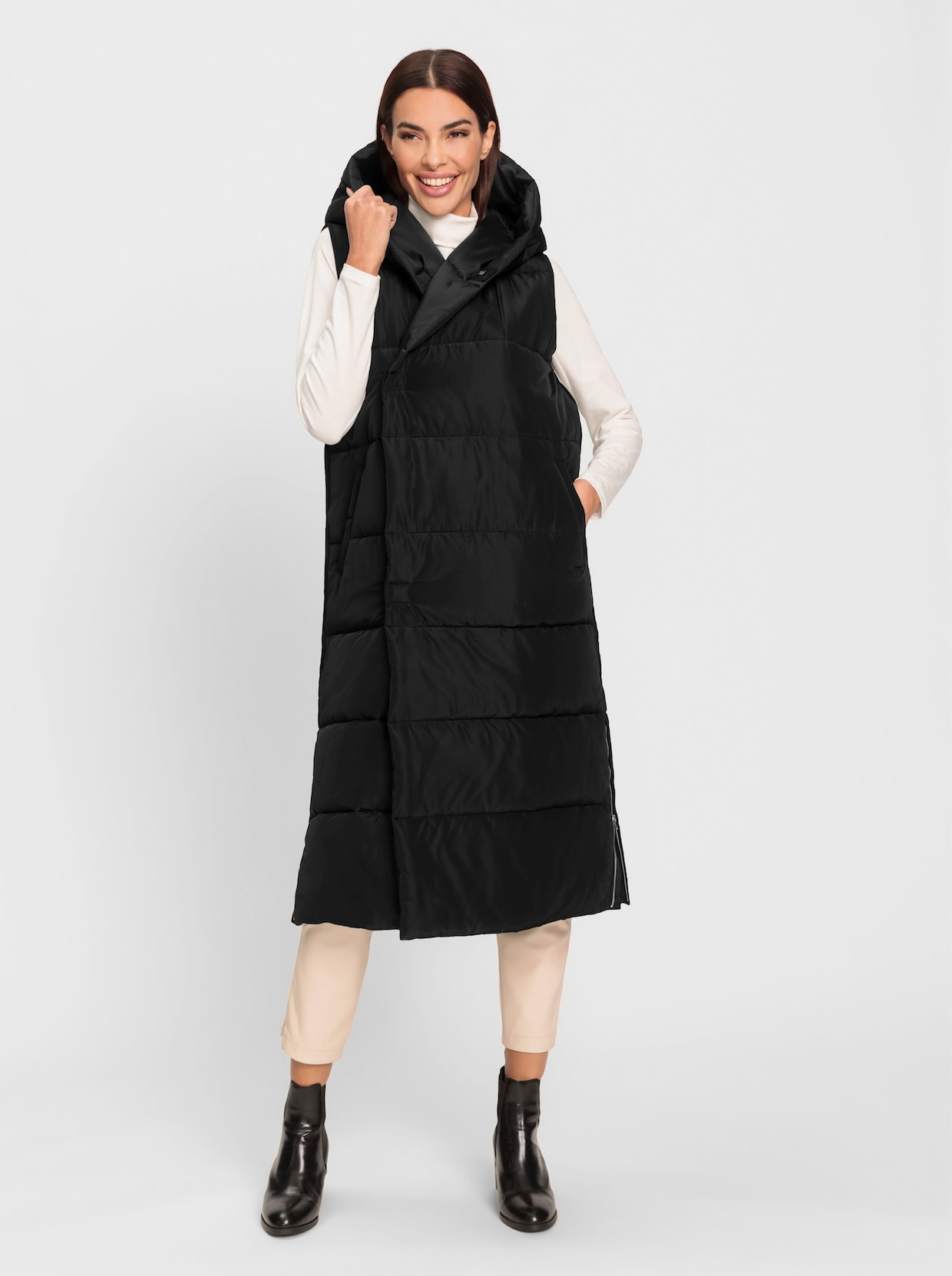 heine Lang vest - zwart