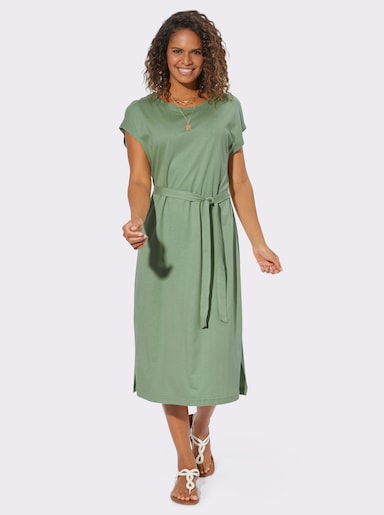 Jersey-Kleid - eucalyptus